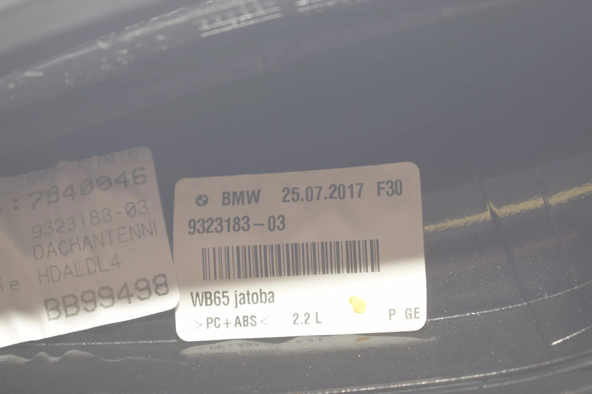 Antenna Trim – OEM 9323183 · BMW 4 Gran Coupe (F36) 418 d 2017 – 5
