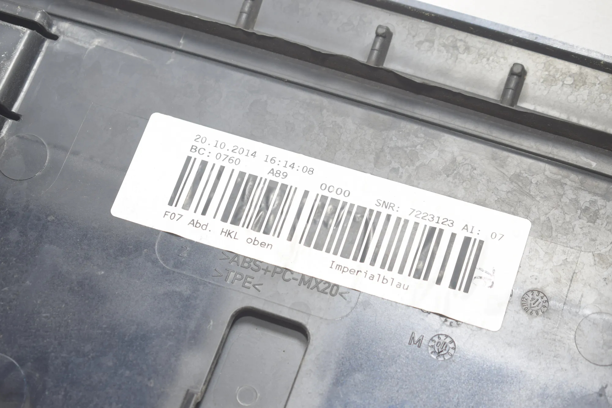 Tailgate Bootlid Spoiler – OEM 7223123 · BMW 5 Gran Turismo (F07) 530 d 2014 – 5