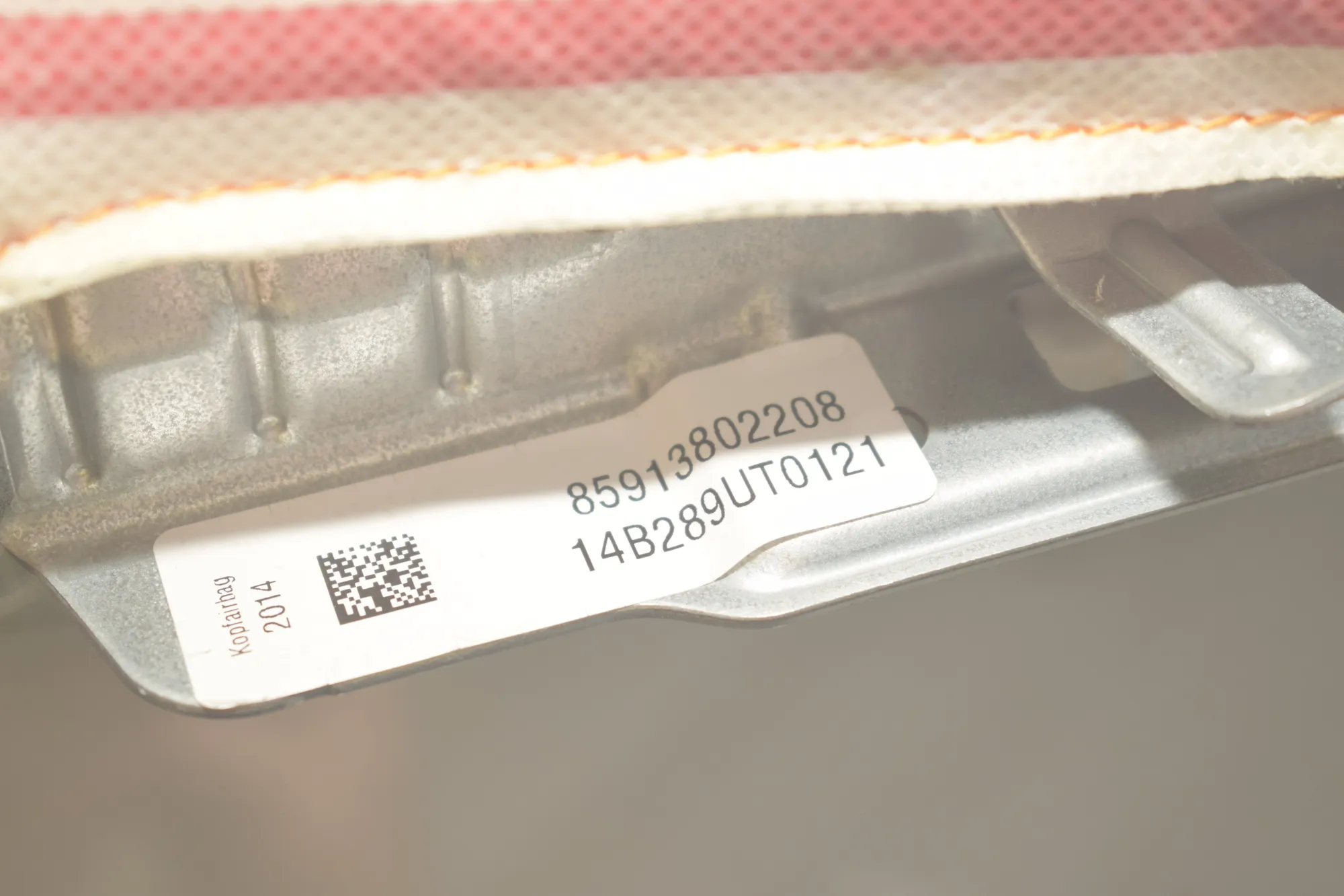 Right Side Roof Safety Curtain SRS – OEM 9138022 · BMW 5 Gran Turismo (F07) 530 d 2014 – 5