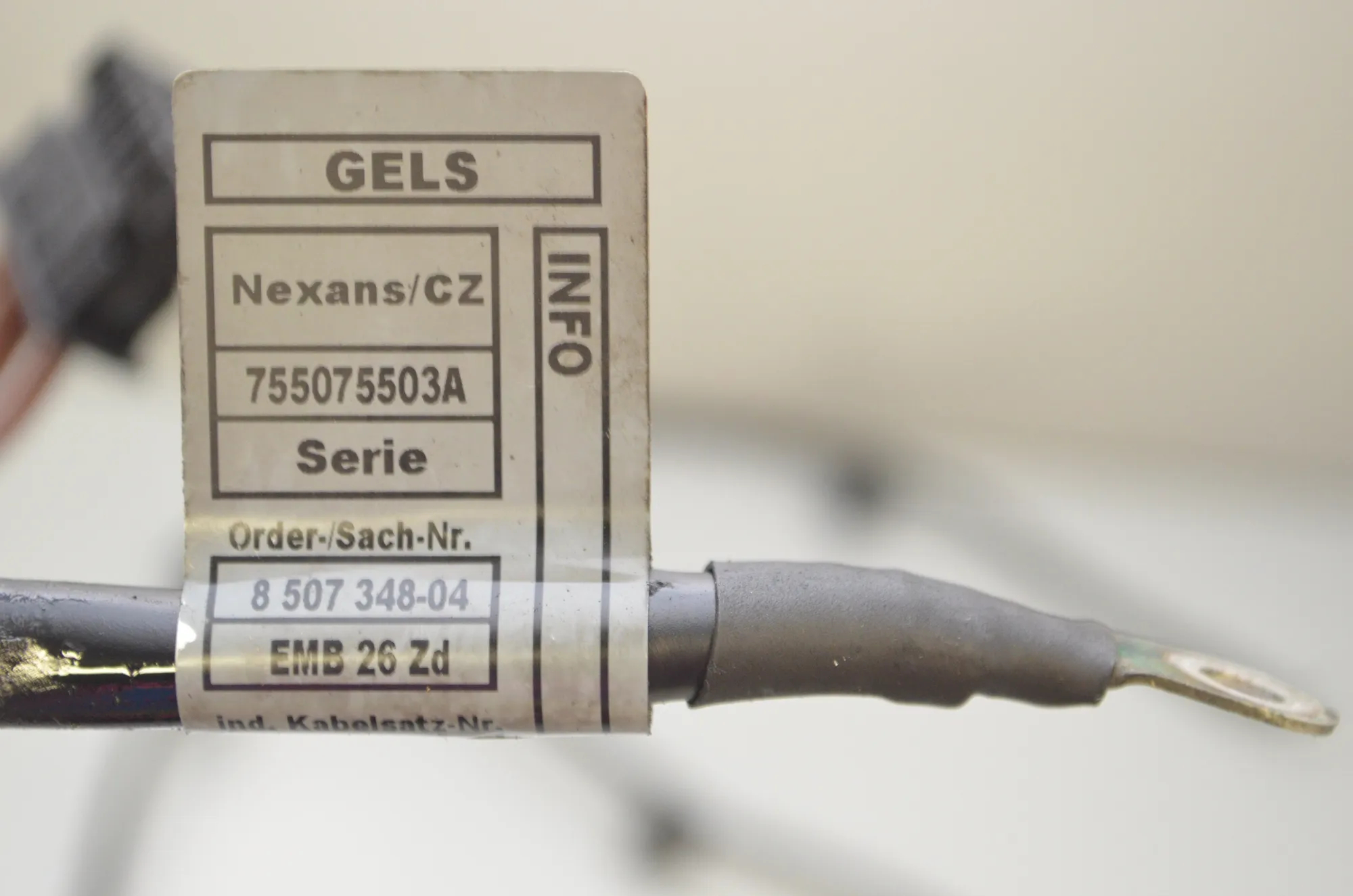 Engine Cable Harness – OEM 8507348 · BMW 5 Touring (F11) 525 d 2010 – 5