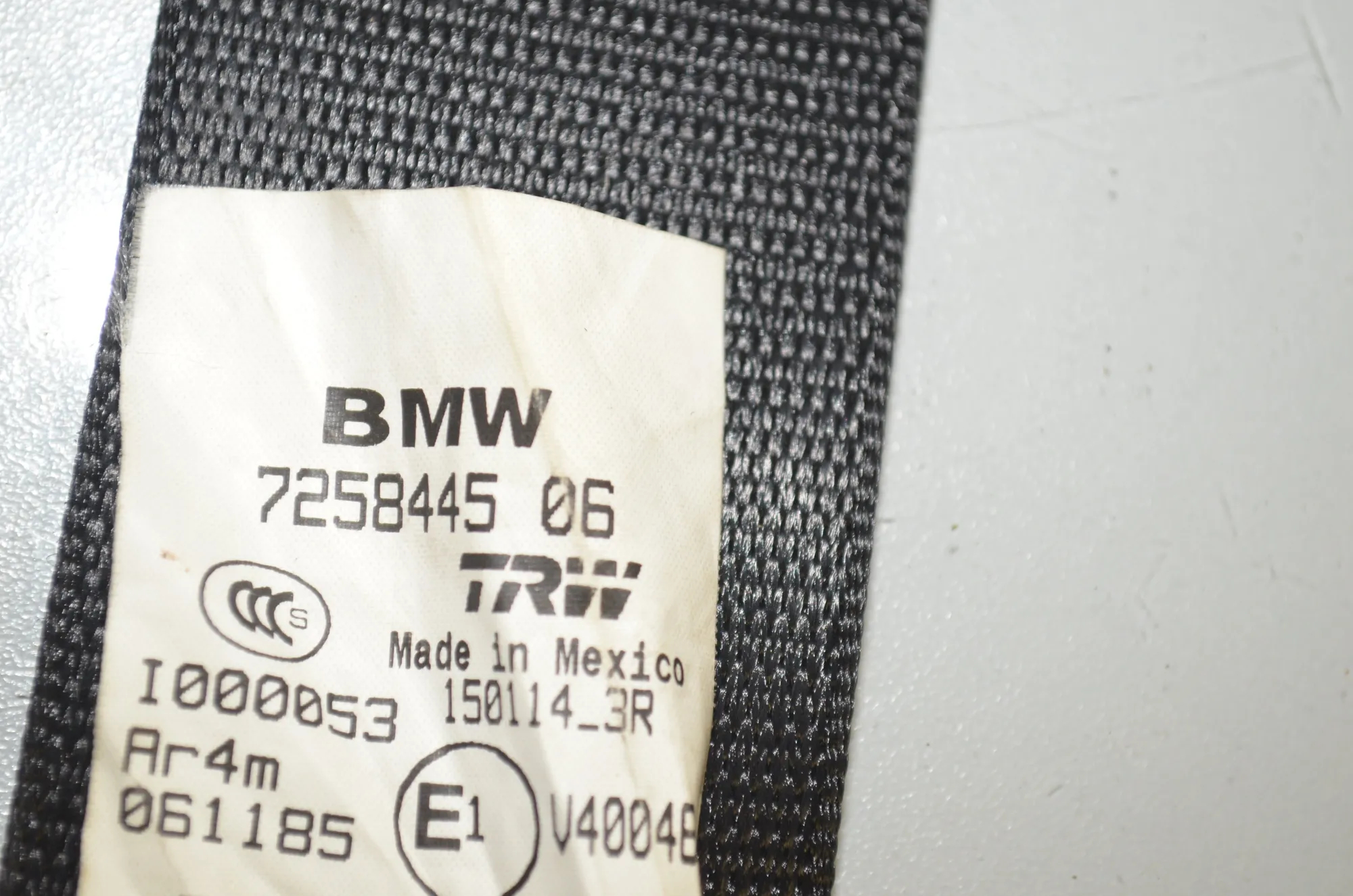 Rear Left Seatbelt – OEM 7258445 · BMW X3 (F25) sDrive 20 i 2014 – 5