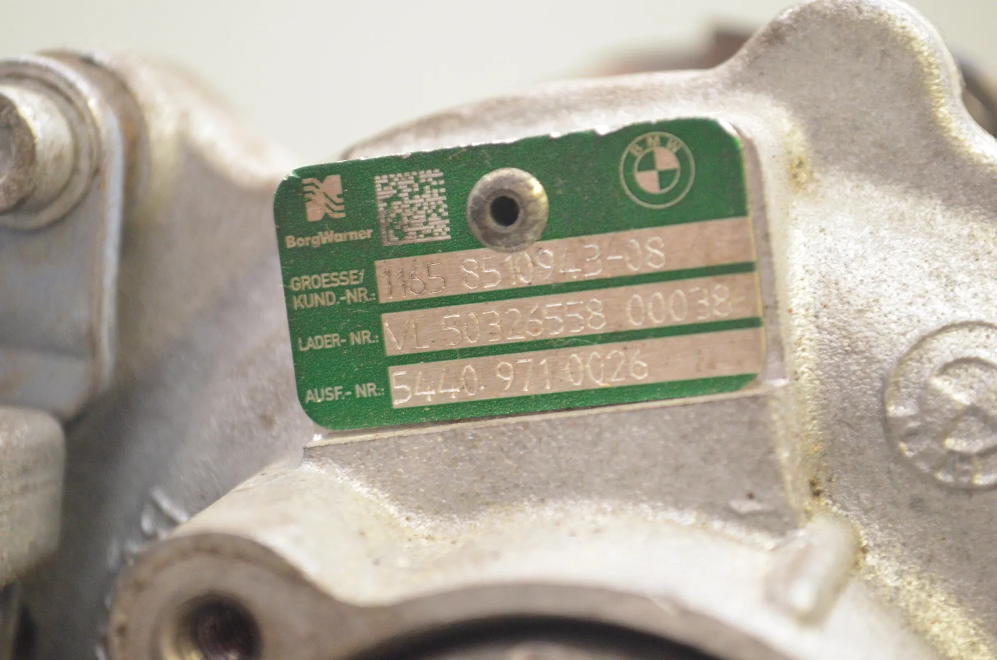 Turbocharger – OEM 851094 · BMW 5 Touring (F11) BMW 5 Touring (F11) 535 d 2012 – 7