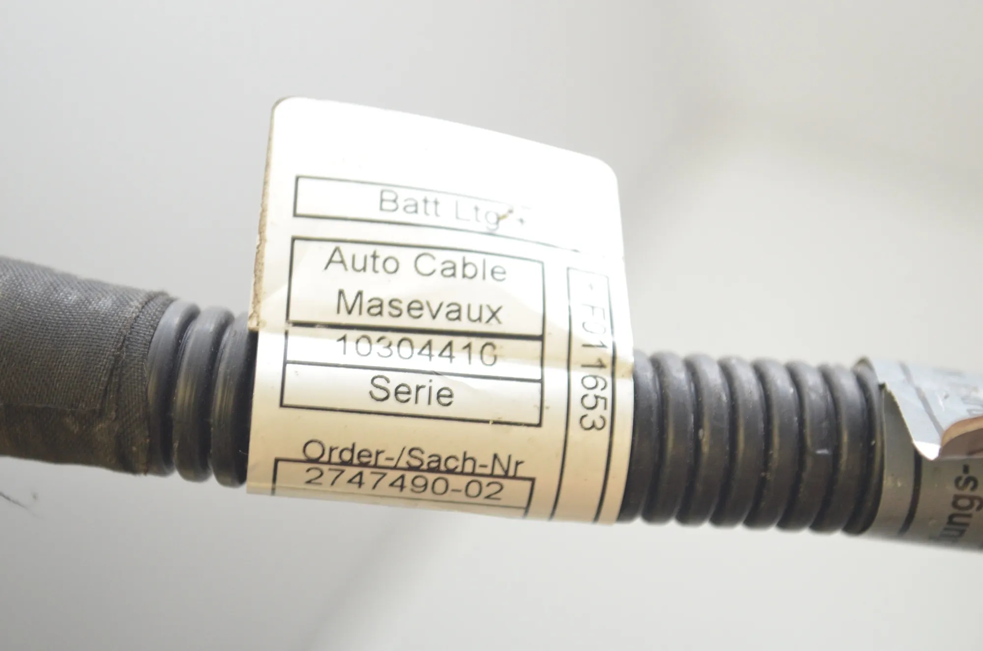 Positive Battery Cable – OEM 2747490 · BMW i3 (I01) Hybrid 2018 – 4