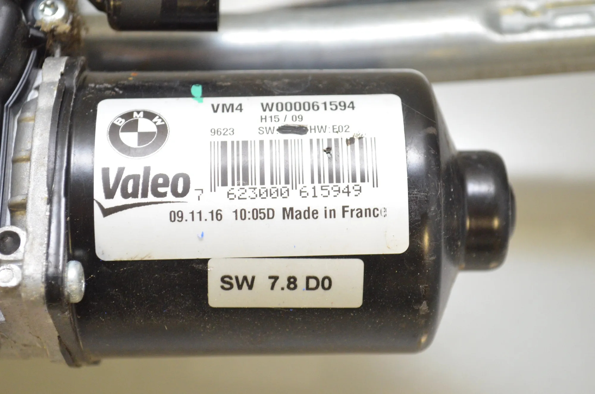 Front Windshield Wiper Mechanism – OEM 7623000 · BMW 7 (G11, G12) 730 d, Ld 2016 – 5