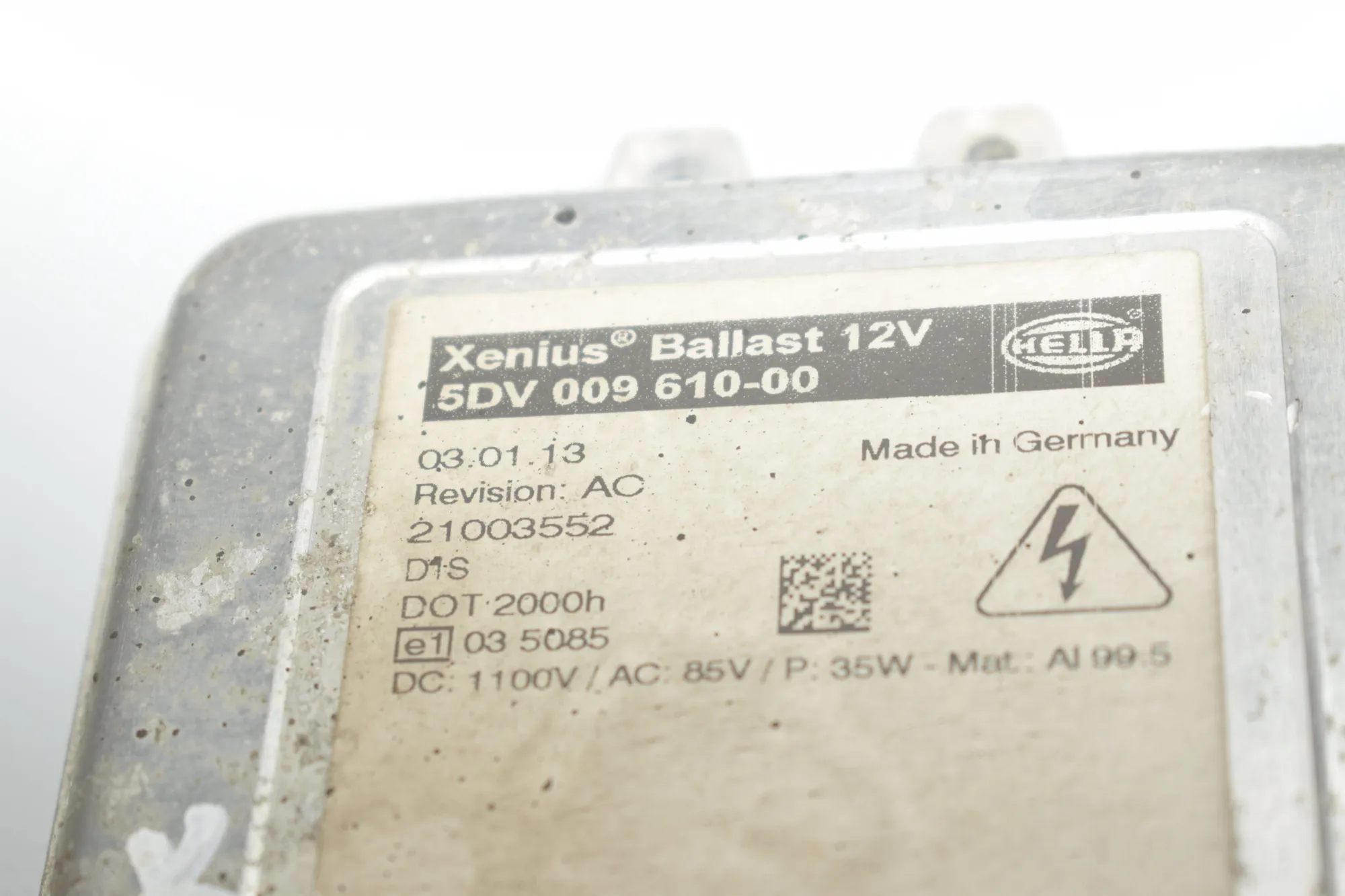 Front Left Headlight Xenon Module – OEM 21003552 · BMW X6 (E71, E72) M 50 d 2013 – 4