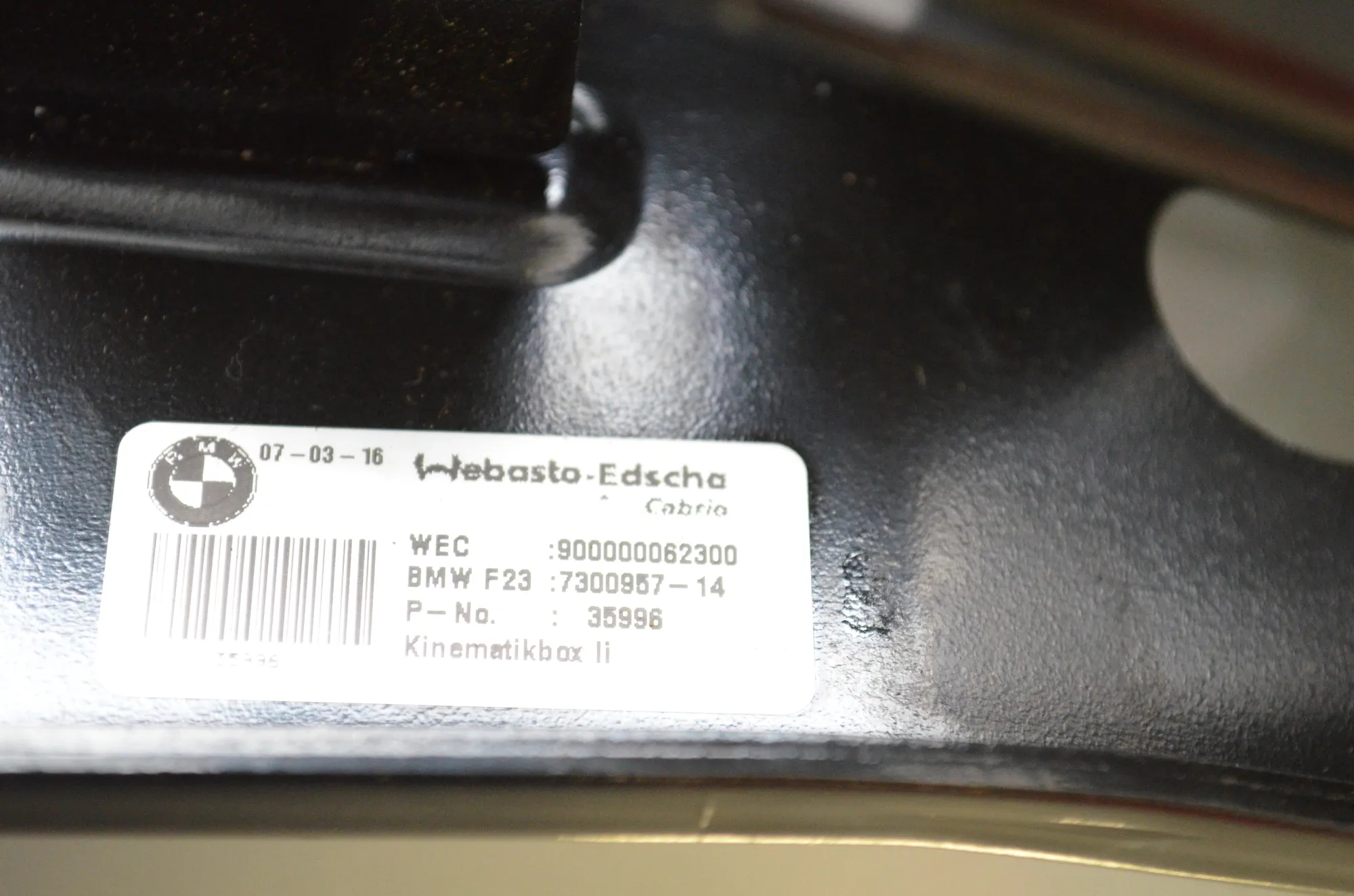 Other Control Units – OEM 7363261 · BMW 2 Cabrio (F23) 220 i 2016 – 6