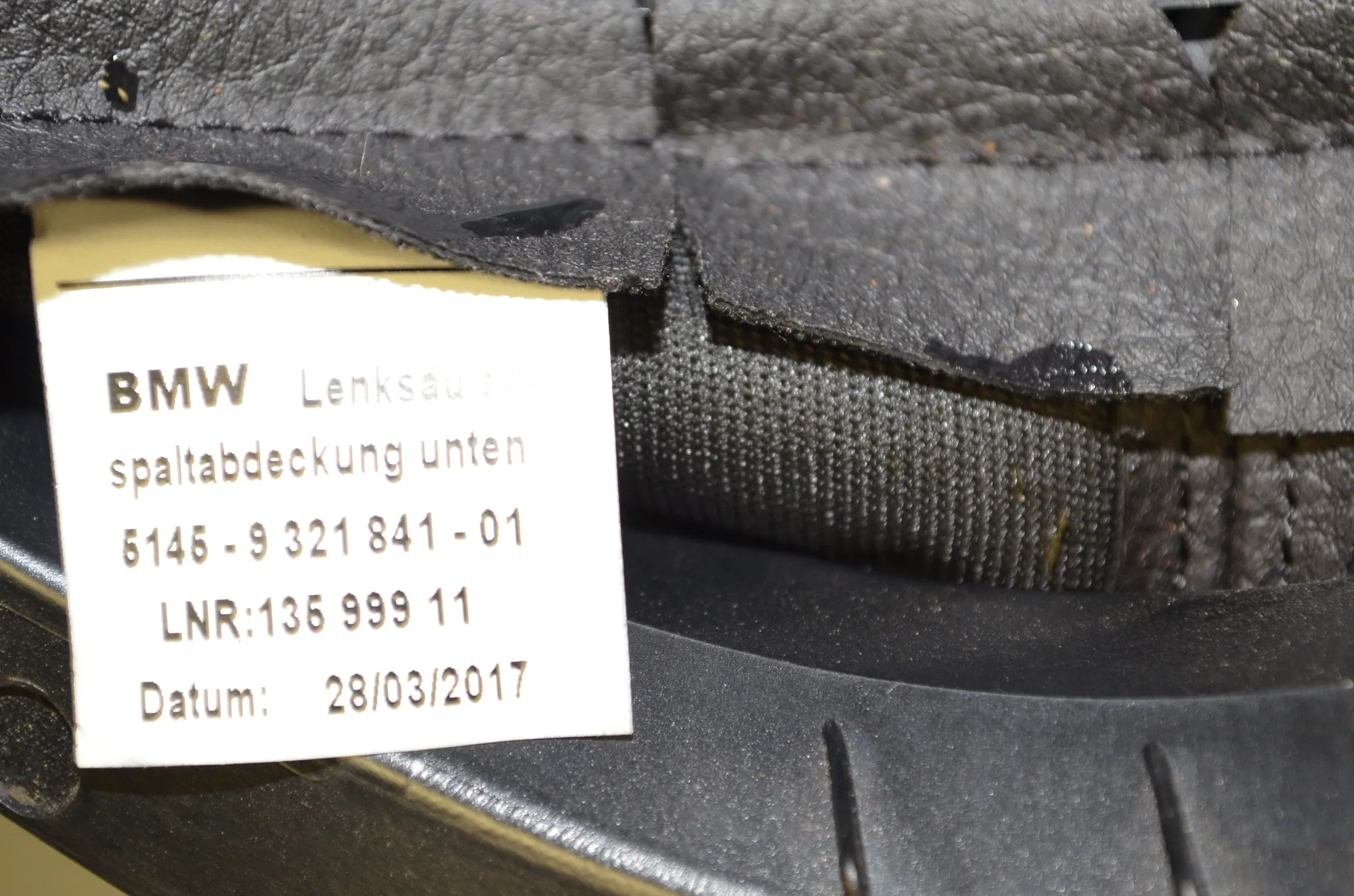 Steering Mechanism Trim – OEM 9321841 · BMW 2 Cabrio (F23) 220 i 2017 – 5