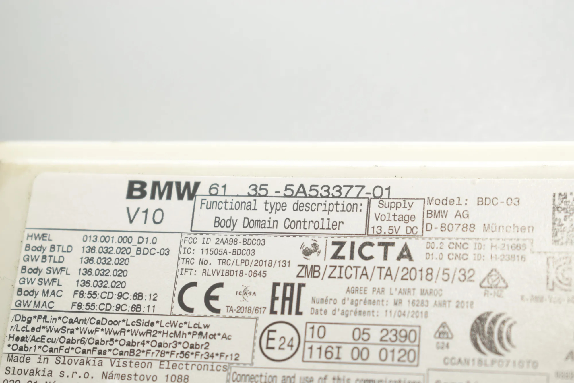 Engine Ignition ECU Set – OEM 5A46251 · BMW 3 Touring (G21) (2019 - -) 330 e Plug-in-Hybrid 2021 – 11