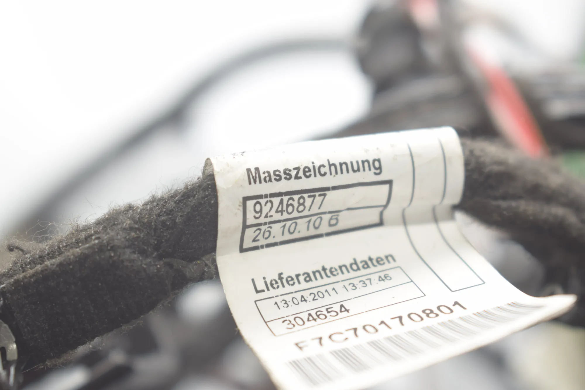 Cable Harness – OEM 9246877 · BMW 5 Touring (F11) 530 d xDrive 2011 – 5