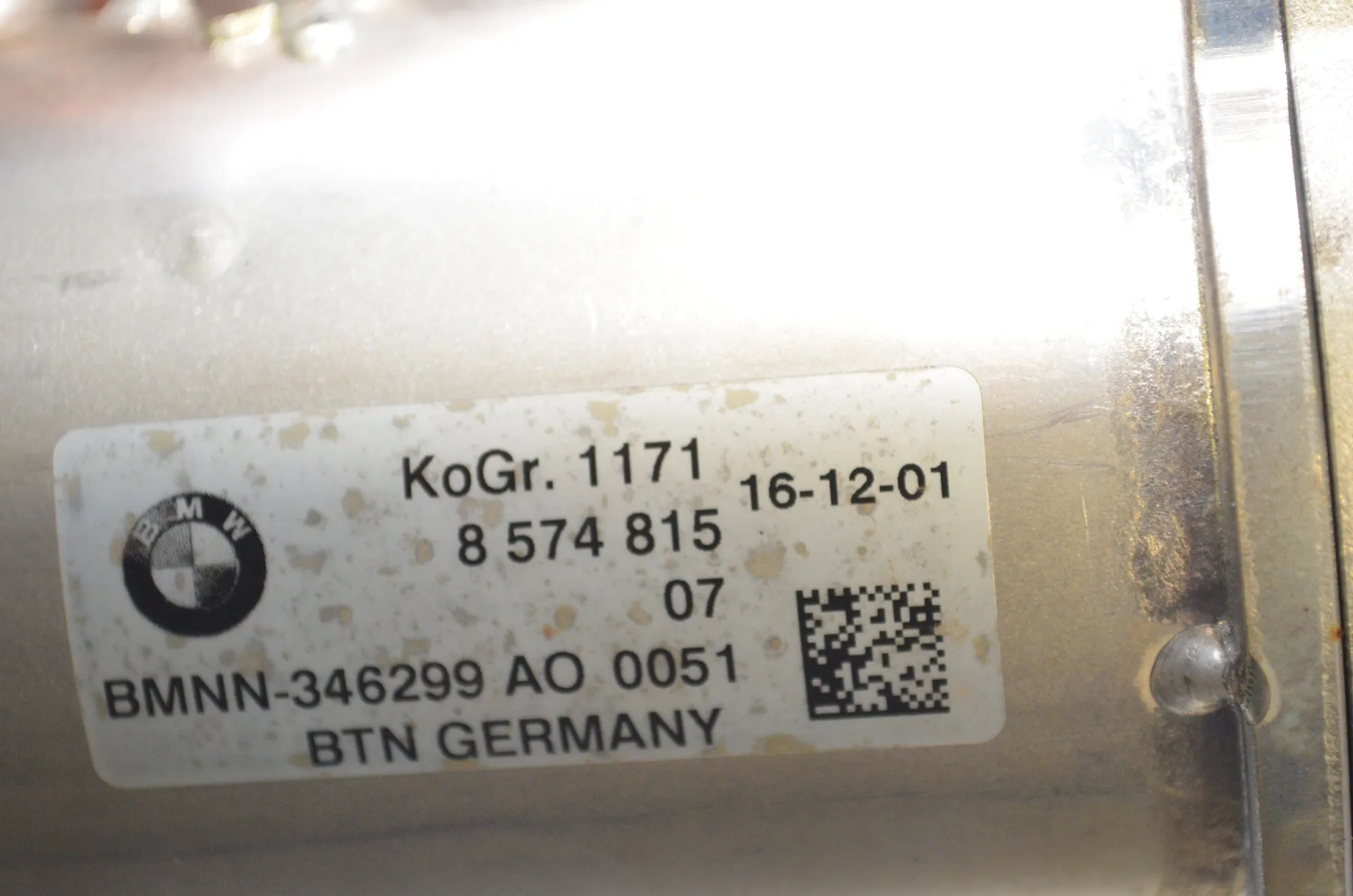 EGR Cooler – OEM 8574815 · BMW 7 (G11, G12) 730 d, Ld 2016 – 5