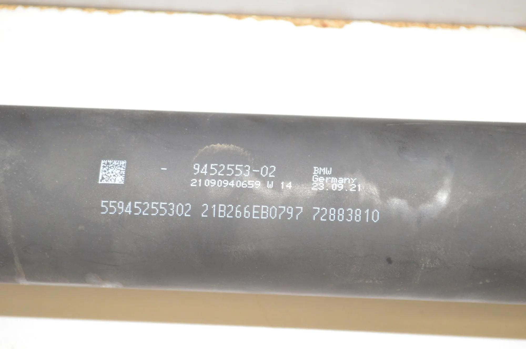 Propshaft Cardan – OEM 9452553 · BMW 3 Touring (G21) (2019 - -) 330 e Plug-in-Hybrid 2021 – 5
