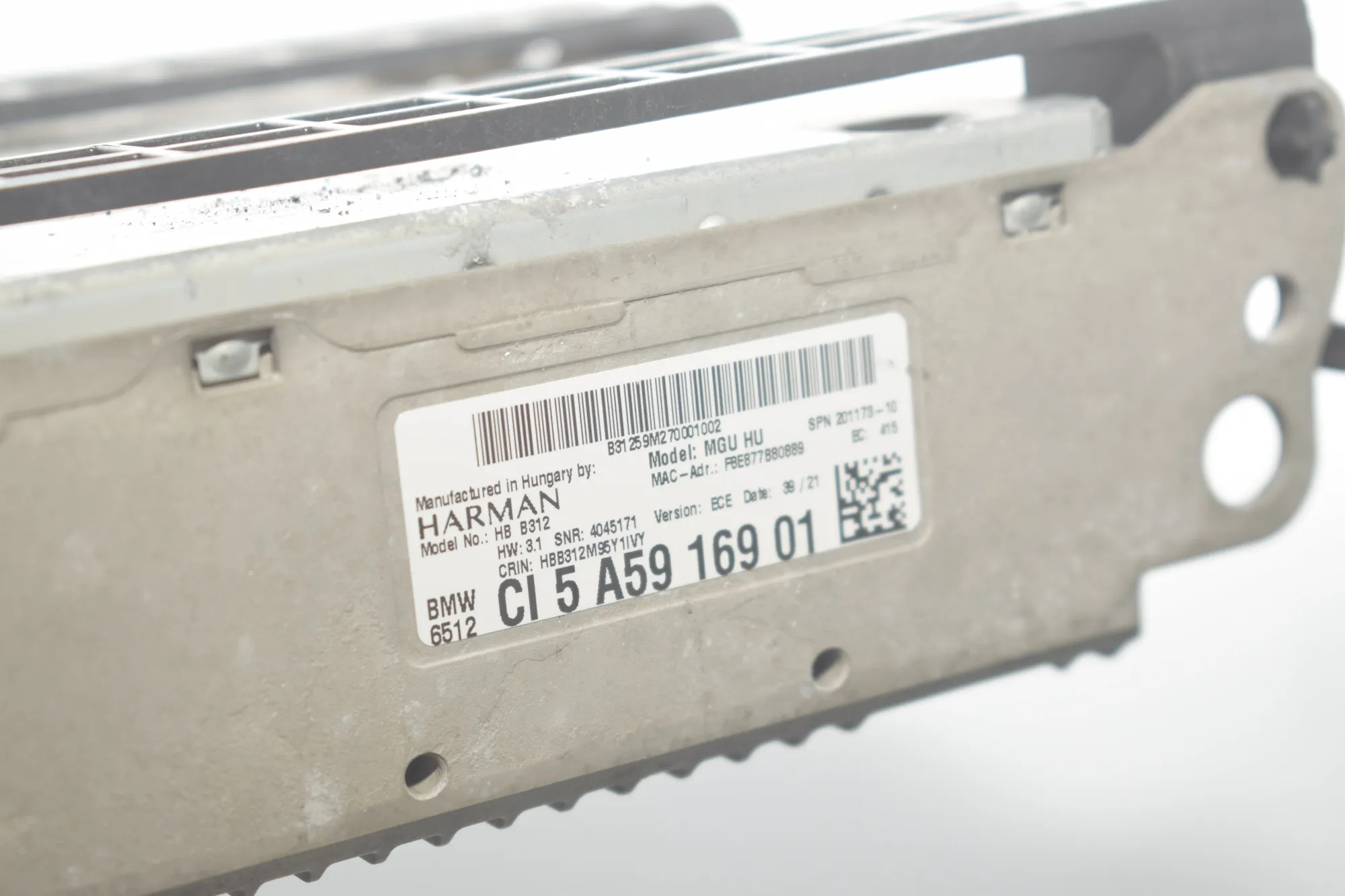 Navigation System – OEM 61315A47C61 · BMW 3 Touring (G21) (2019 - -) 330 e Plug-in-Hybrid 2021 – 17