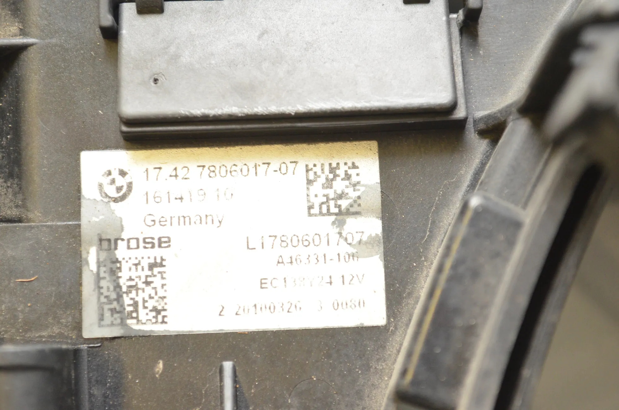 A/C Air Condition Fan – OEM 7806017 · BMW 6 Gran Coupe (F06) 650 i xDrive 2013 – 5