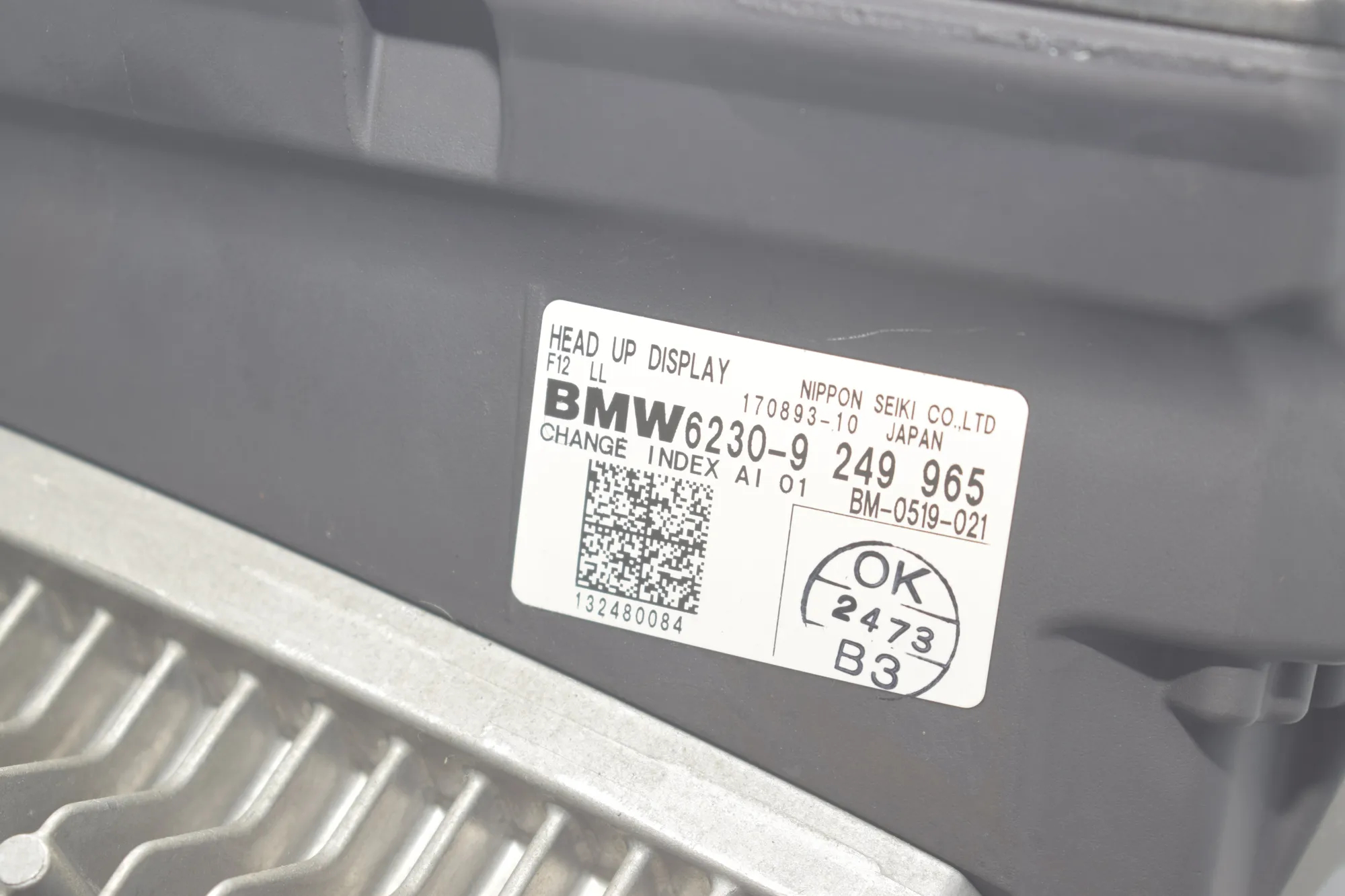 Head-Up Display – OEM 9227014 · BMW 6 Gran Coupe (F06) 650 i xDrive 2013 – 12