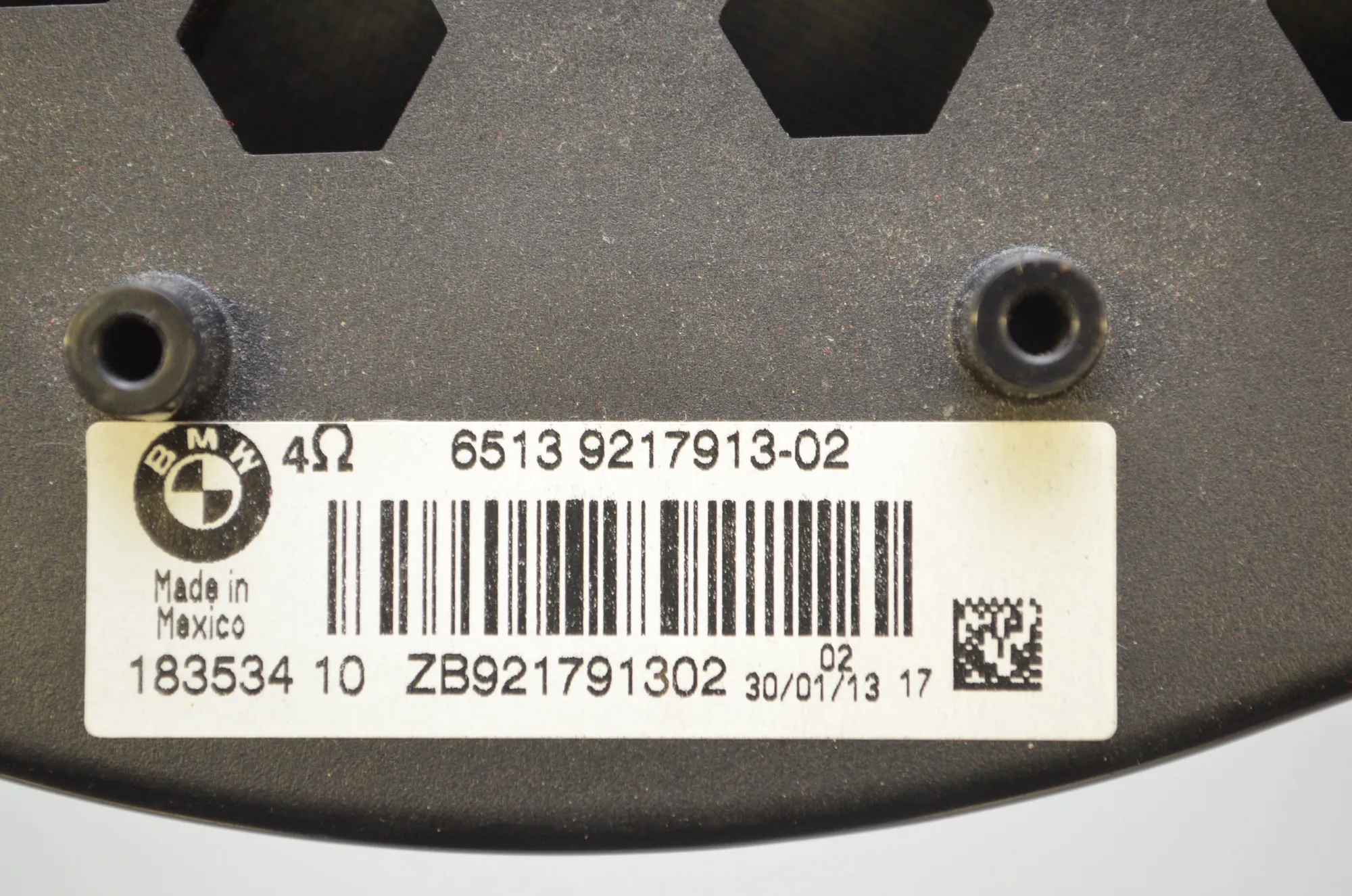 Subwoofer – OEM 9217913 · BMW X3 (F25) xDrive 20 d 2013 – 4