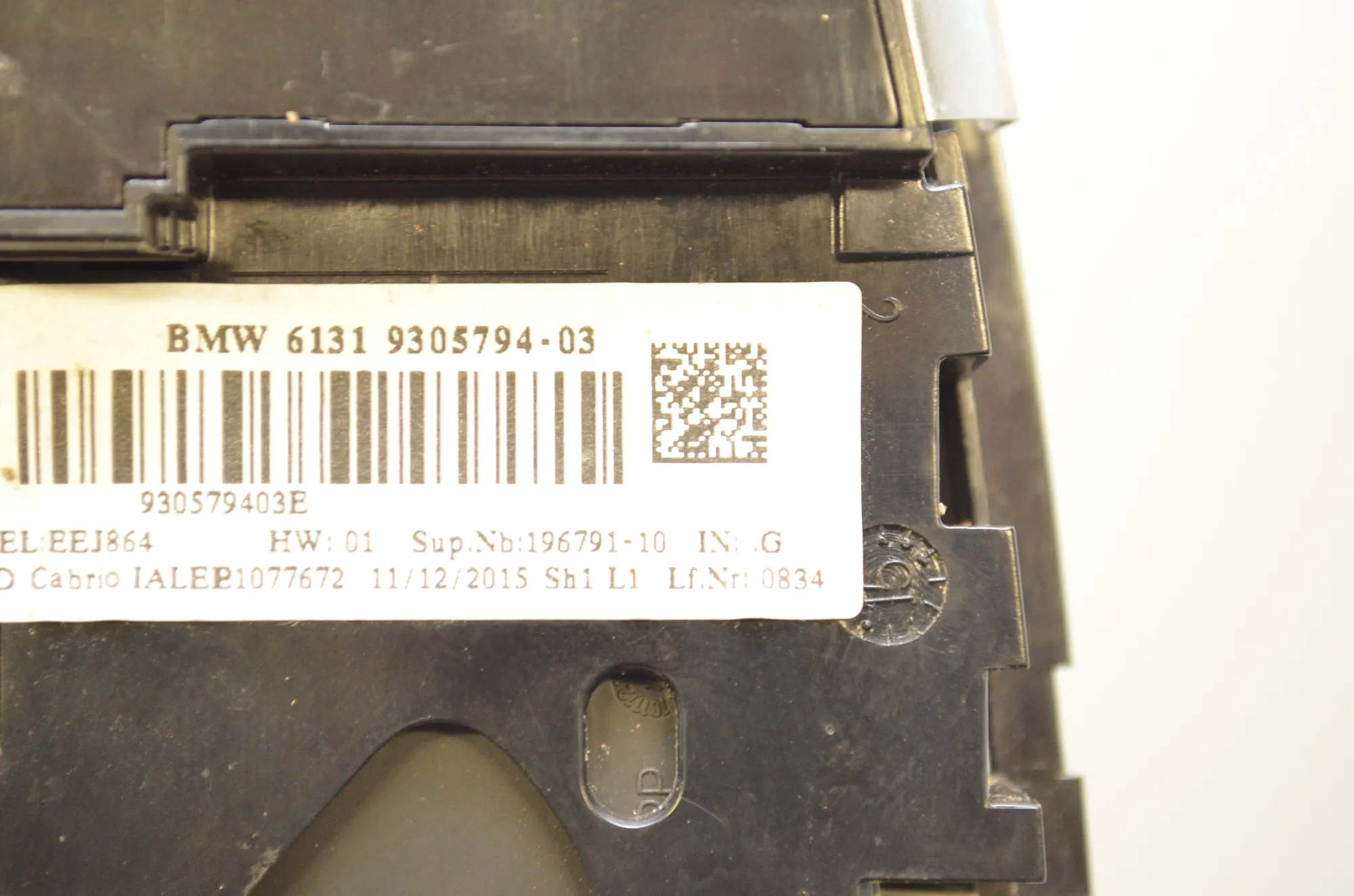 Interior Lighting – OEM 9305794 · BMW 2 Cabrio (F23) 220 i 2016 – 4