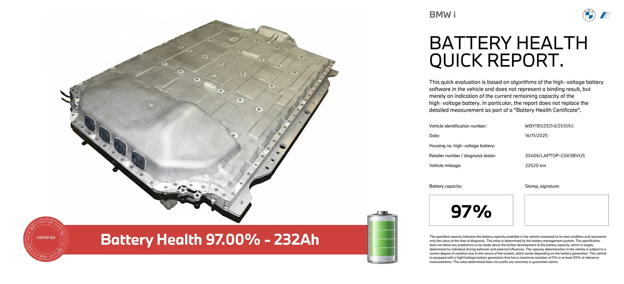 Battery – OEM 8848965 · BMW iX (I20) (2021 - -) xDrive 40 2021