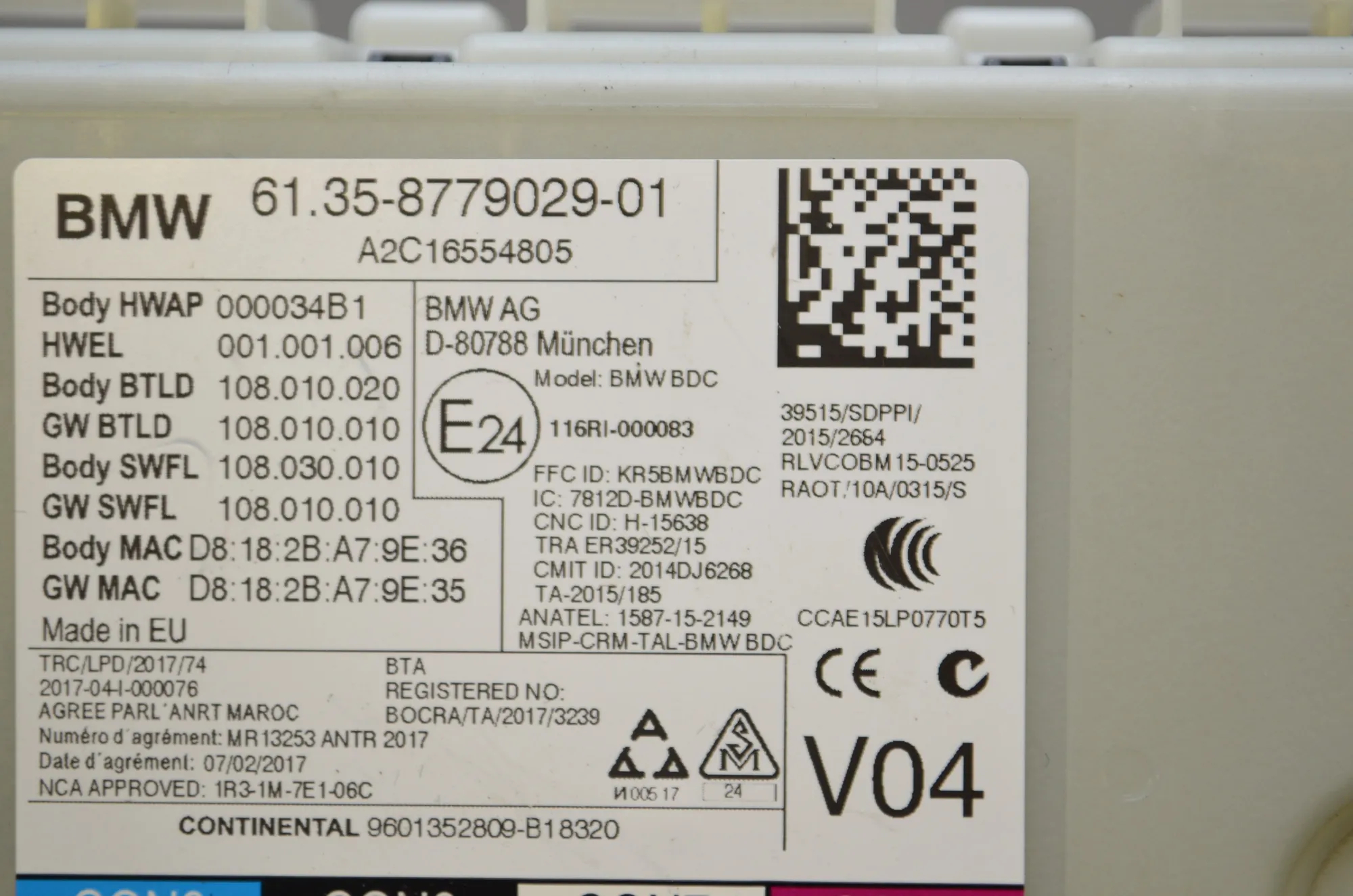 Other Control Units – OEM 8779029 · BMW 5 (G30) (2016 - -) 520 i 2018 – 4