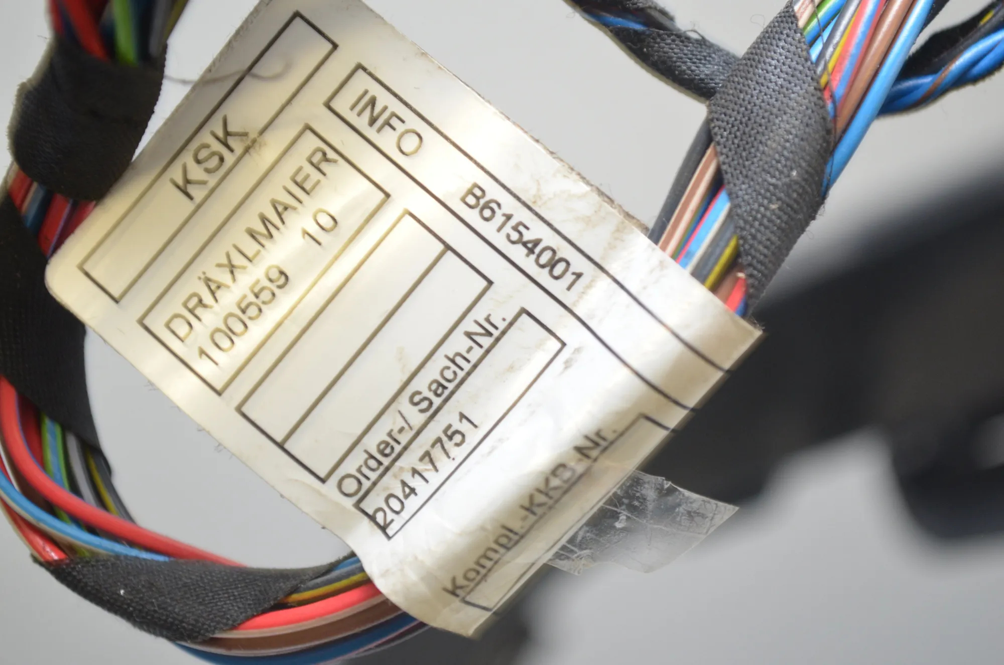 Other Wiring Loom – OEM 6154001 · BMW X3 (F25) xDrive 20 d 2012 – 4