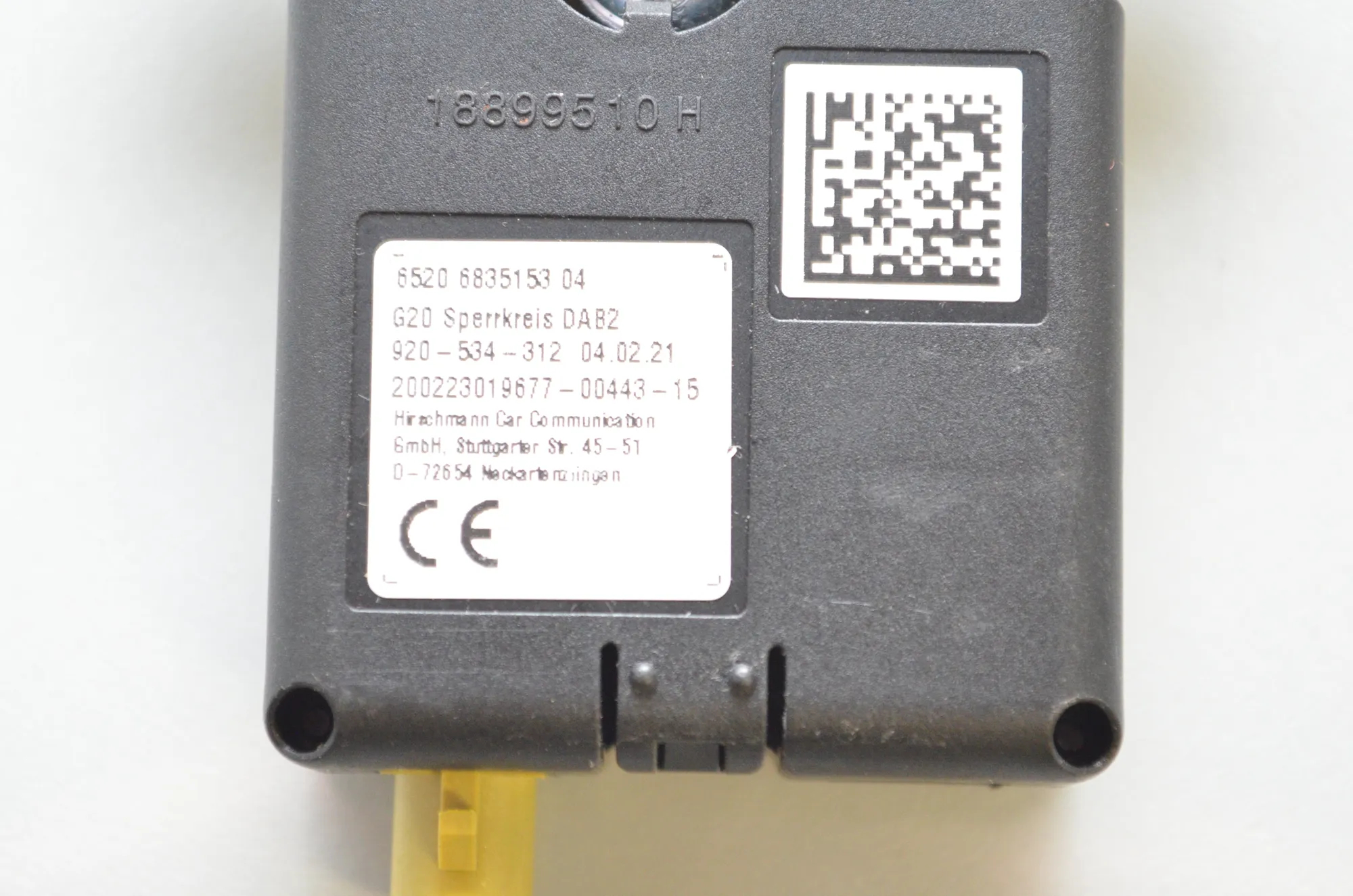 Other Control Units – OEM 6835153 · BMW 3 (G20, G28) (2018 - -) 330 e 2021 – 4