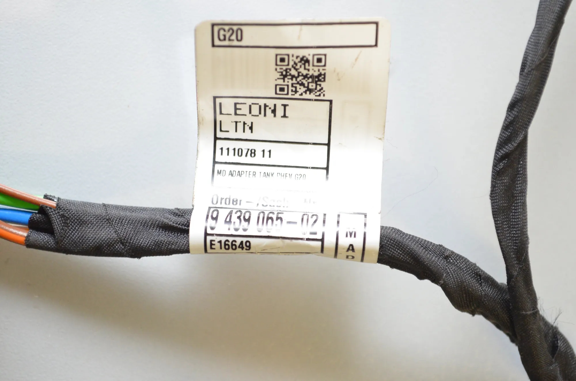 Cable Harness – OEM 9439065 · BMW 3 (G20, G28) (2018 - -) 330 e 2021 – 4