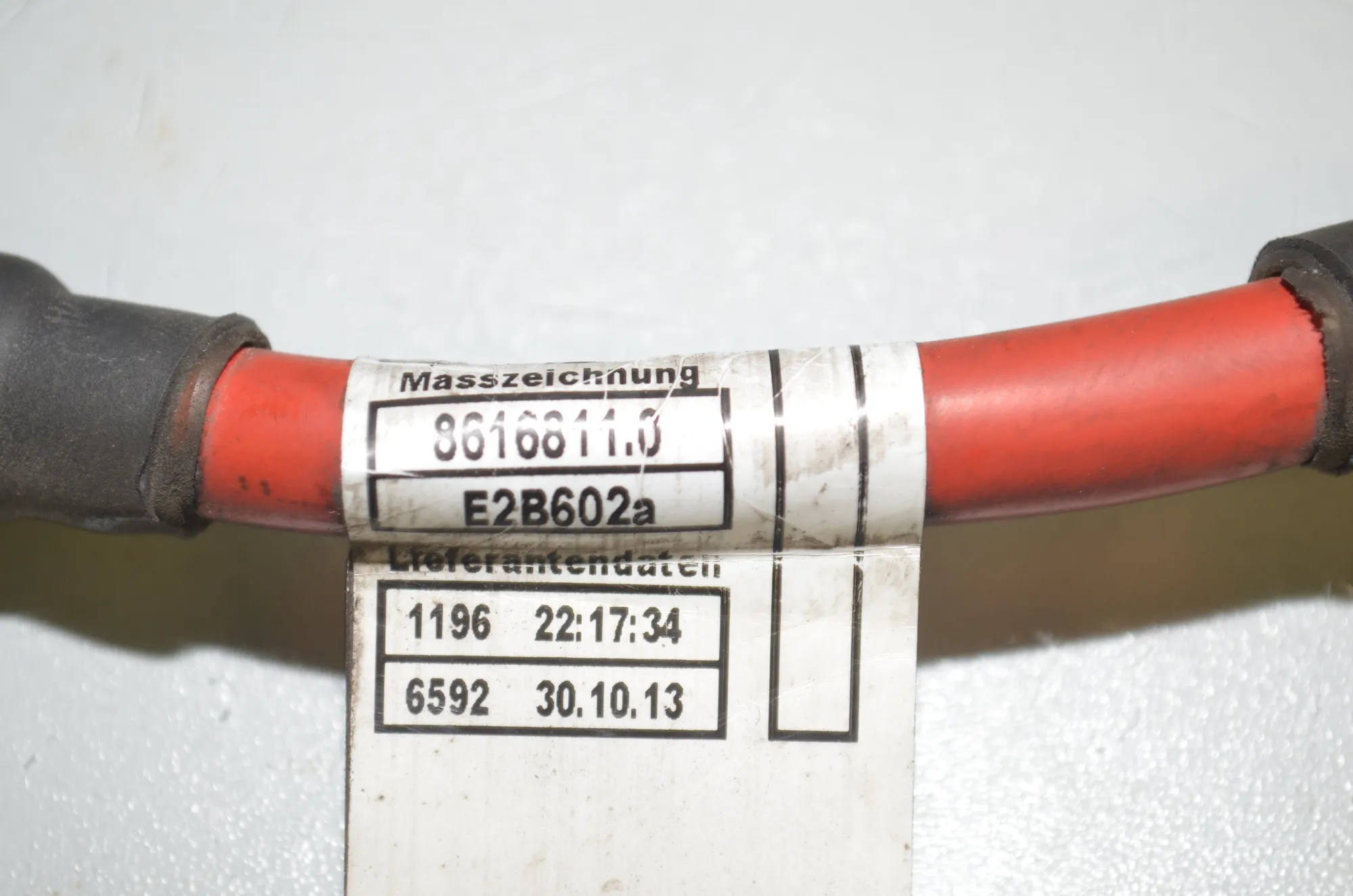 Positive Battery Cable – OEM 8616811 · BMW 3 (F30, F80) 330 d 2013 – 4