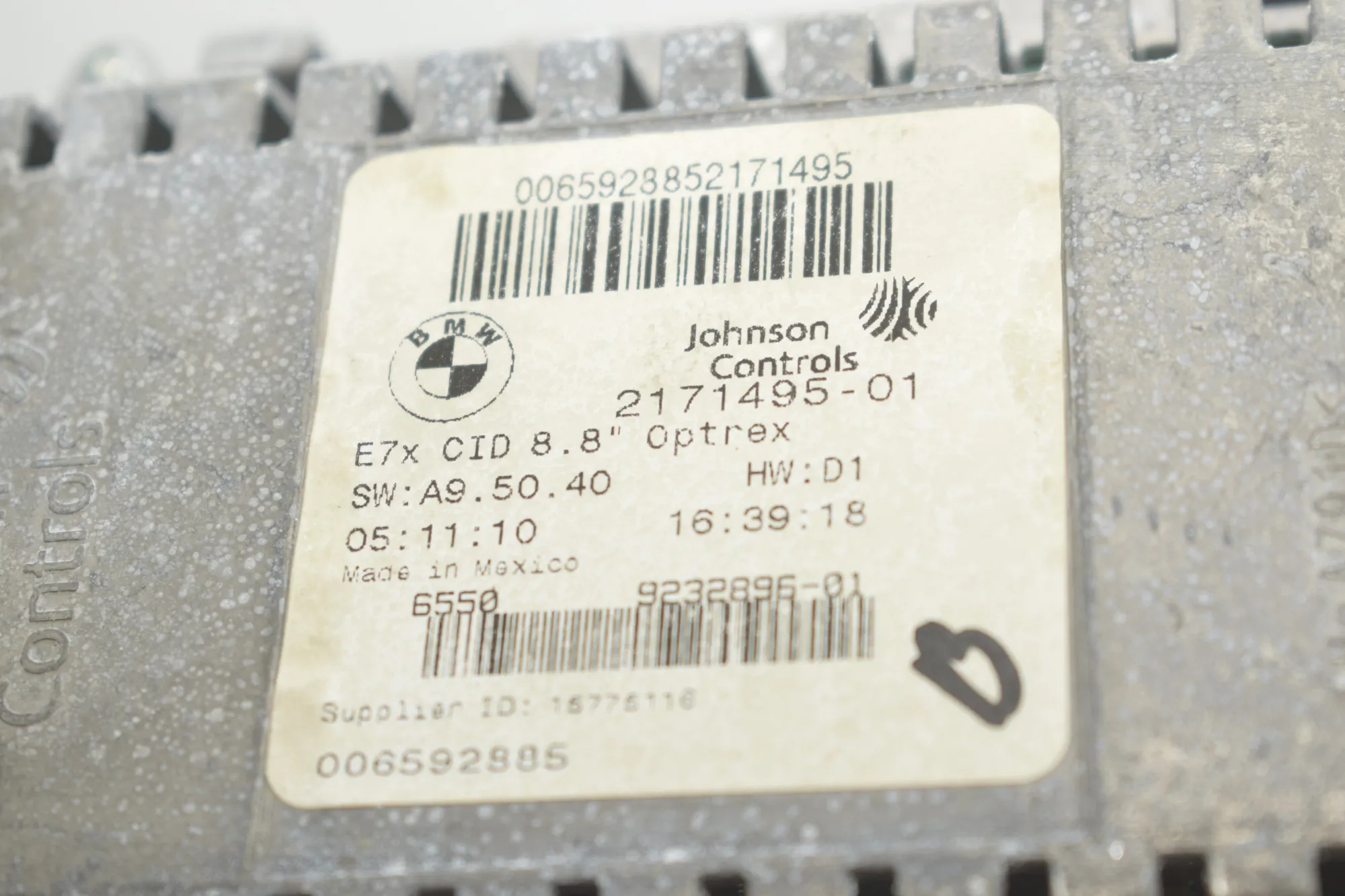 Navigation System – OEM 9232896 · BMW X5 (E70) xDrive 40 d 2010 – 11