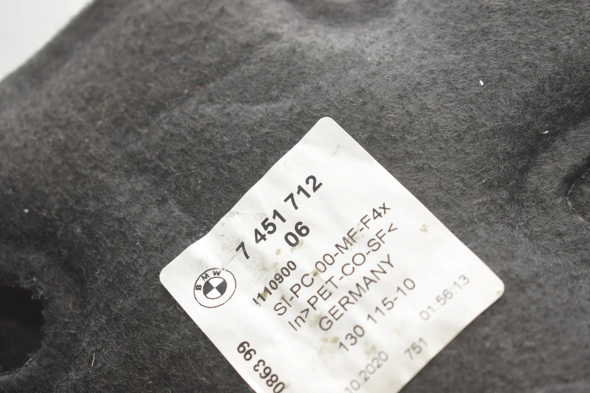Sound Insulation – OEM 7448810 · BMW 1 (F40) (2019 - -) (F40)118d 2020 – 7