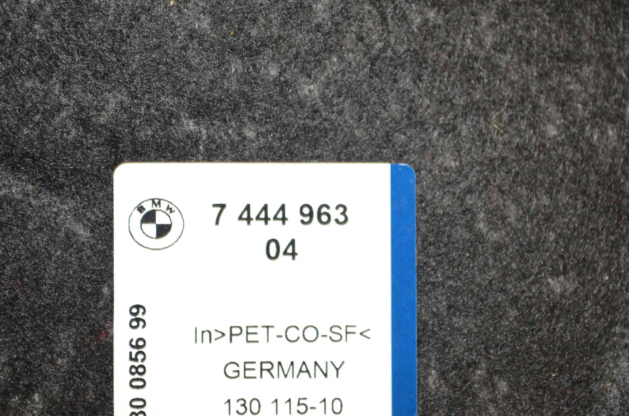 Sound Insulation – OEM 7444963 · BMW 1 (F40) (2019 - -) (F40)118d 2020 – 6
