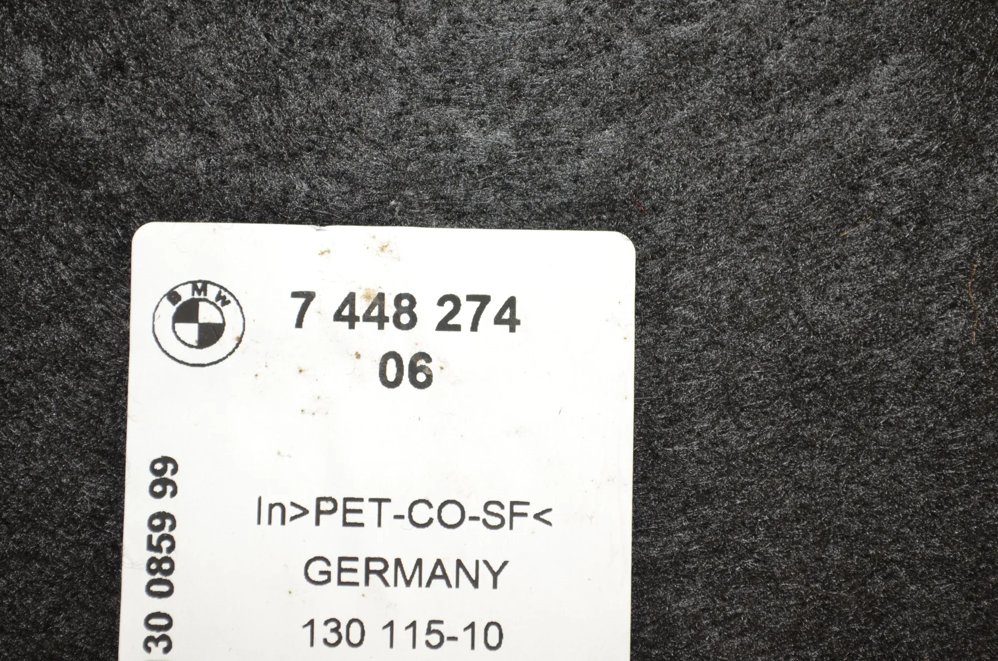 Sound Insulation – OEM 7444963 · BMW 1 (F40) (2019 - -) (F40)118d 2020 – 5