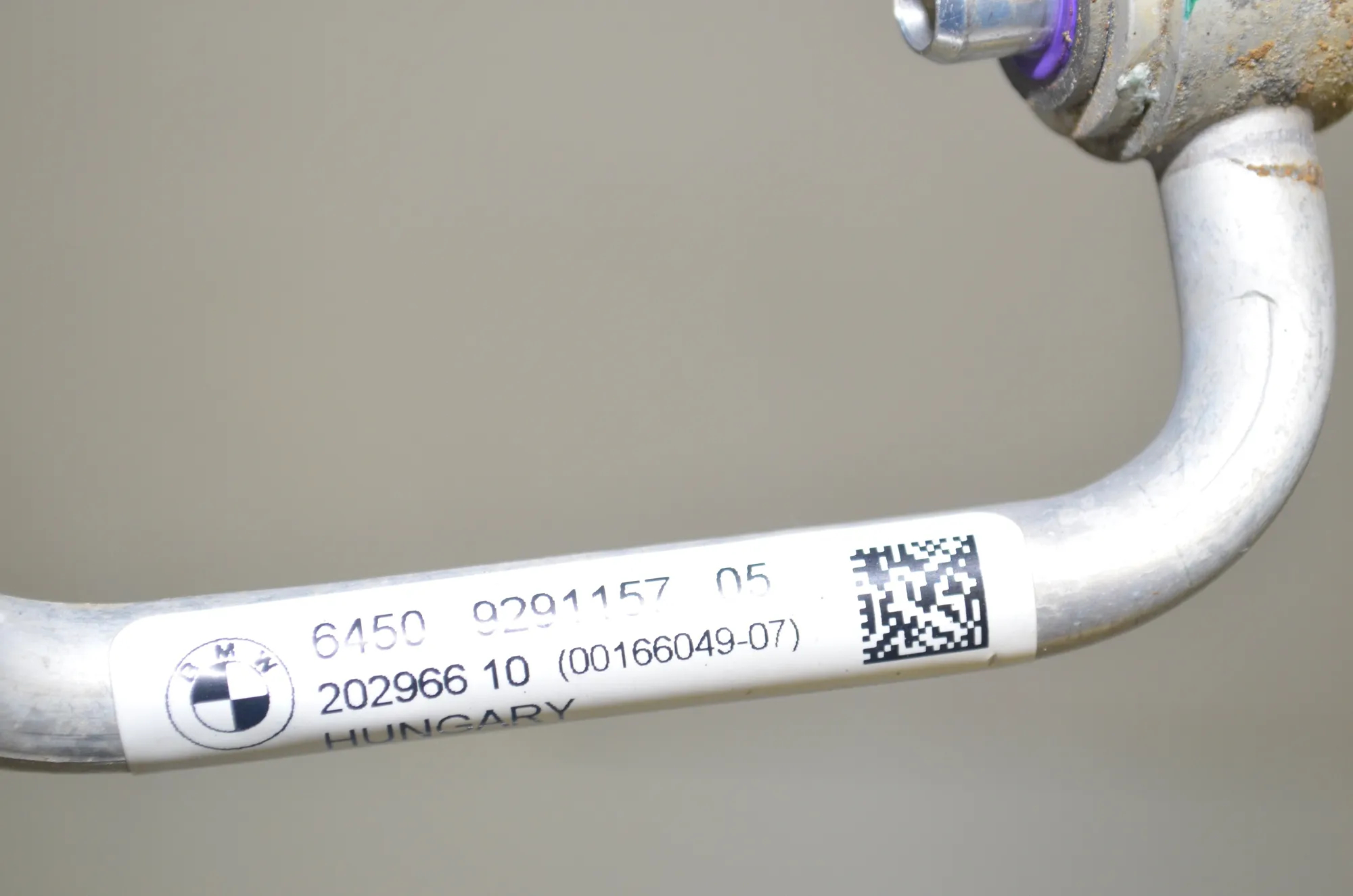 A/C Air Con Hose Pipe – OEM 9291157 · BMW i3 (I01) Electric 2019 – 4