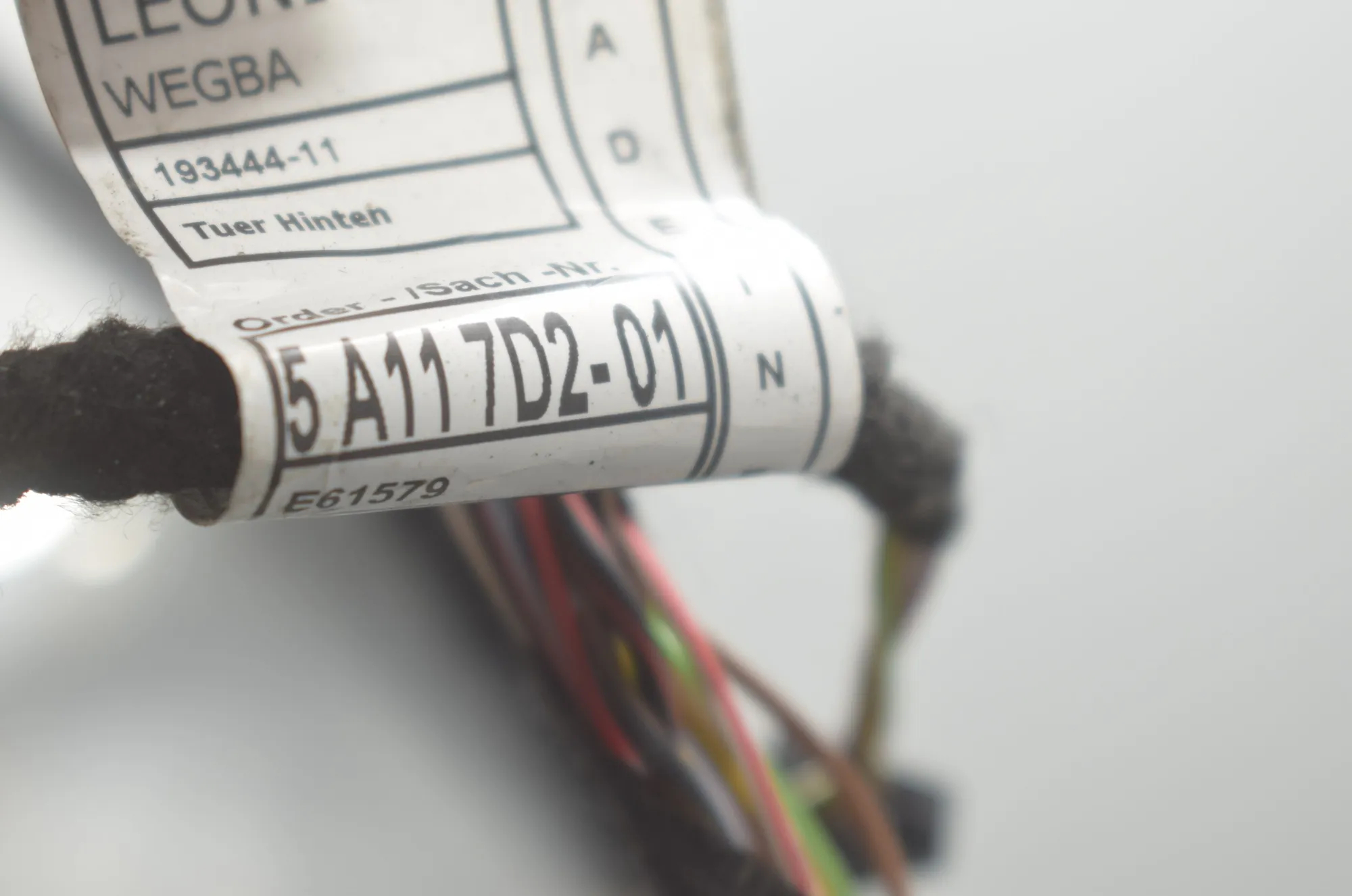 Rear Left Door Wiring – OEM 5A117D2 · BMW 2 Gran Tourer (F46) 220 d xDrive 2020 – 4