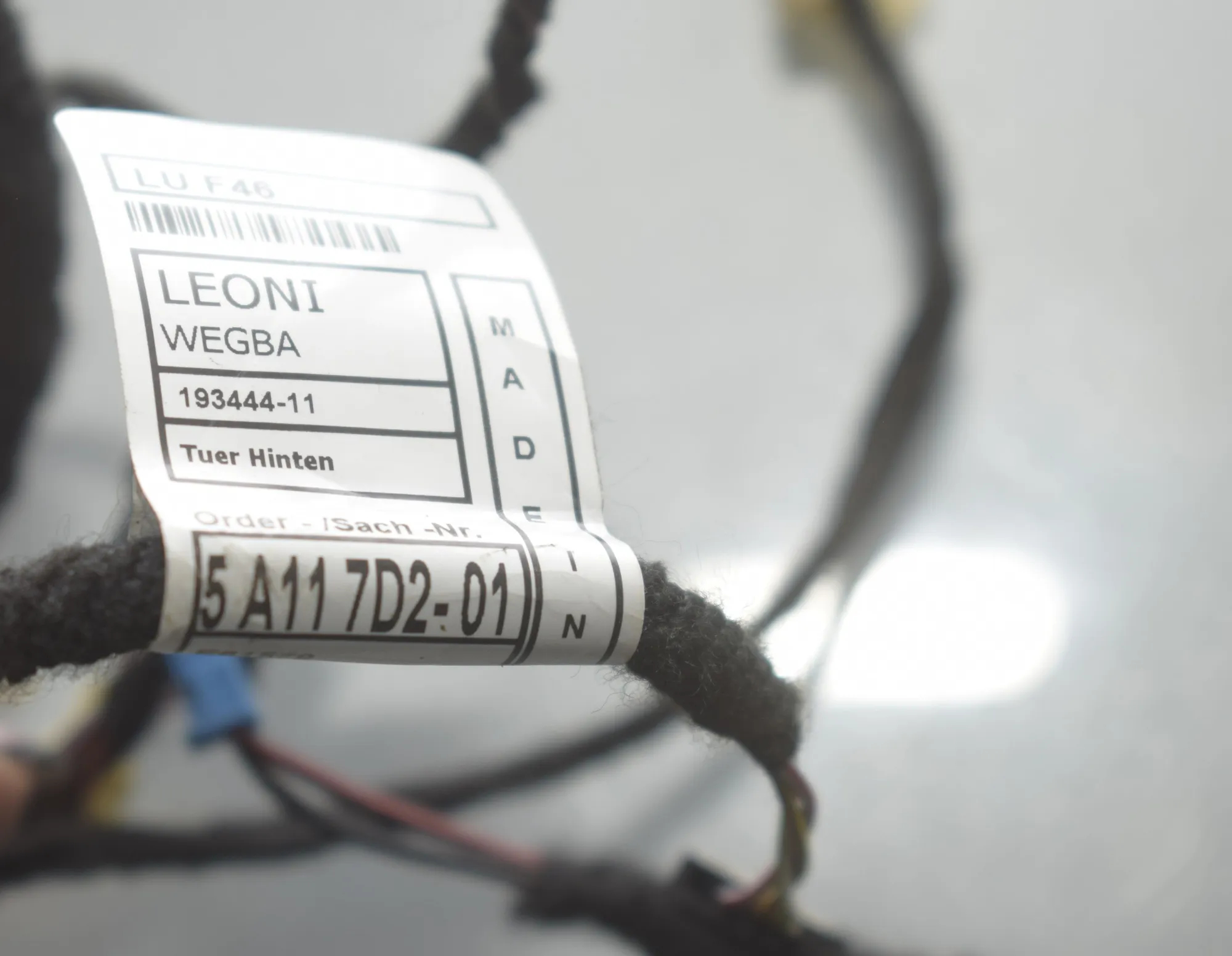 Rear Right Door Wiring – OEM 5A117D2 · BMW 2 Gran Tourer (F46) 220 d xDrive 2020 – 4