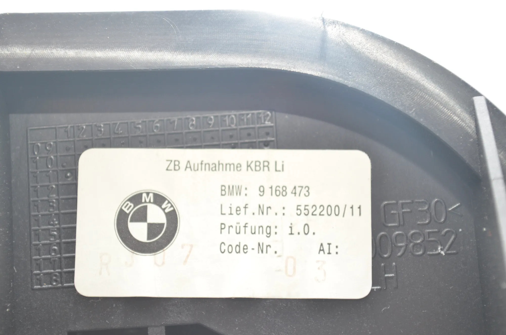 Bracket – OEM 9168473 · BMW 5 Touring (F11) 535 d xDrive 2011 – 4