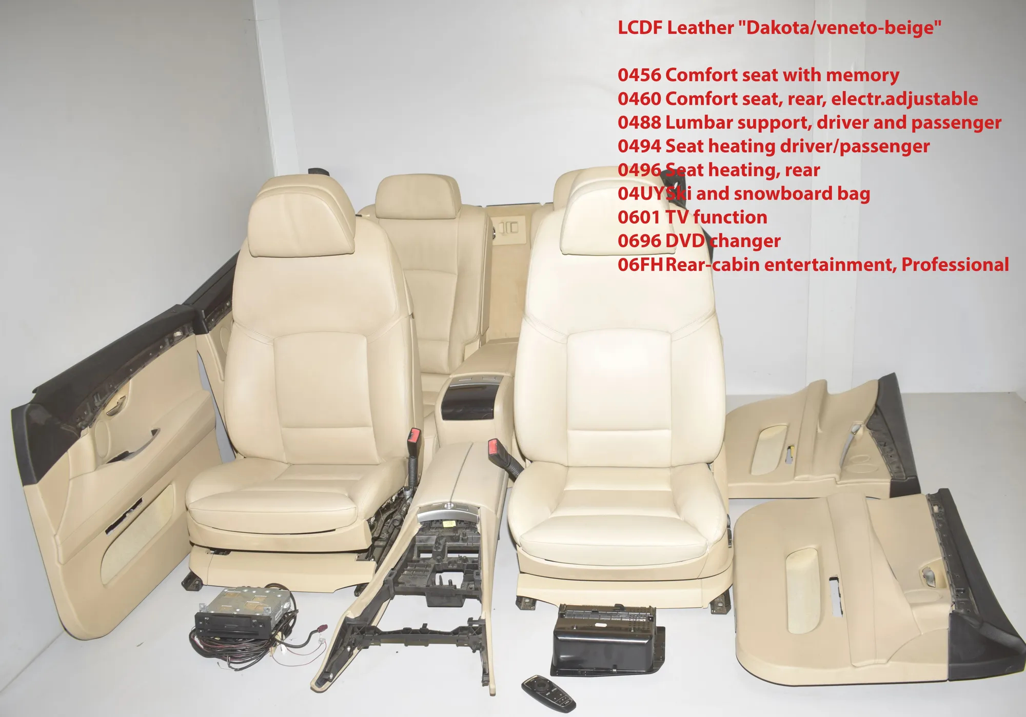 Seat set · BMW 5 Gran Turismo (F07) 530 d 2010 – 2