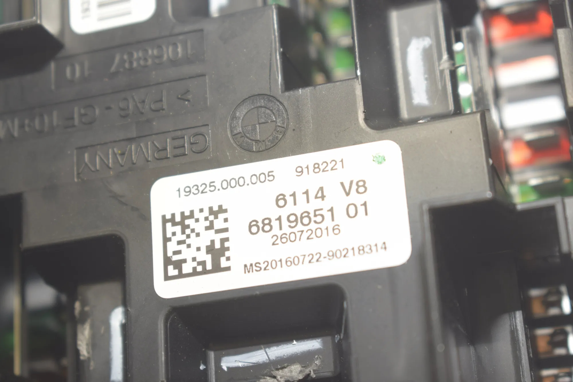 Fuse Box – OEM 6819651 · BMW X6 (F16, F86) M 50 d 2016 – 5
