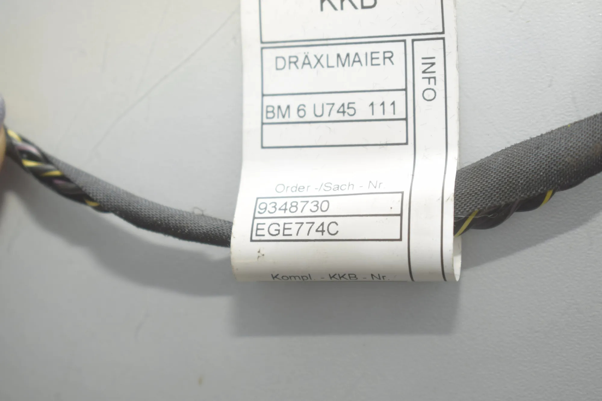 Other Wiring Loom – OEM 9348730 · BMW X6 (F16, F86) M 50 d 2016 – 5