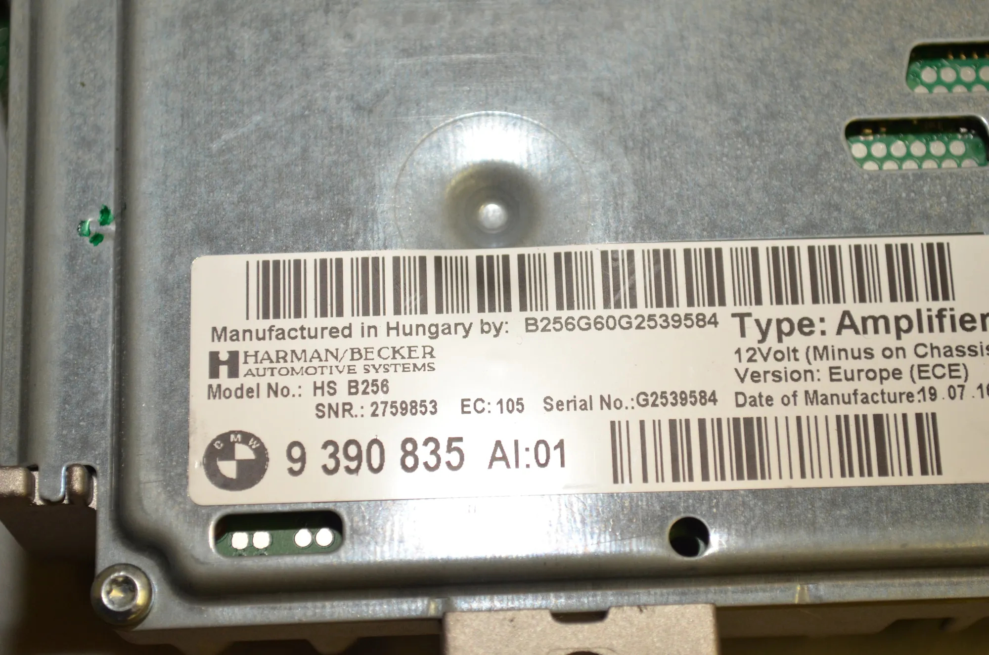 Sound Audio System Set – OEM 9351979 · BMW X6 (F16, F86) M 50 d 2016 – 6