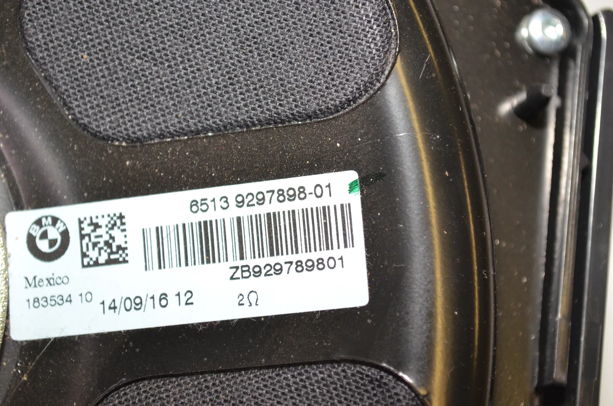 Sound Audio System Set – OEM 9351979 · BMW X6 (F16, F86) M 50 d 2016 – 9