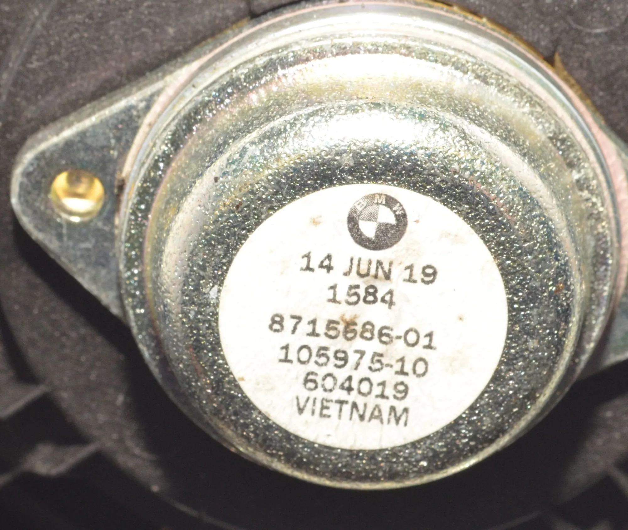 Rear Right Door Speaker – OEM 8715686 · BMW 2 Gran Tourer (F46) 218 d 2019 – 4