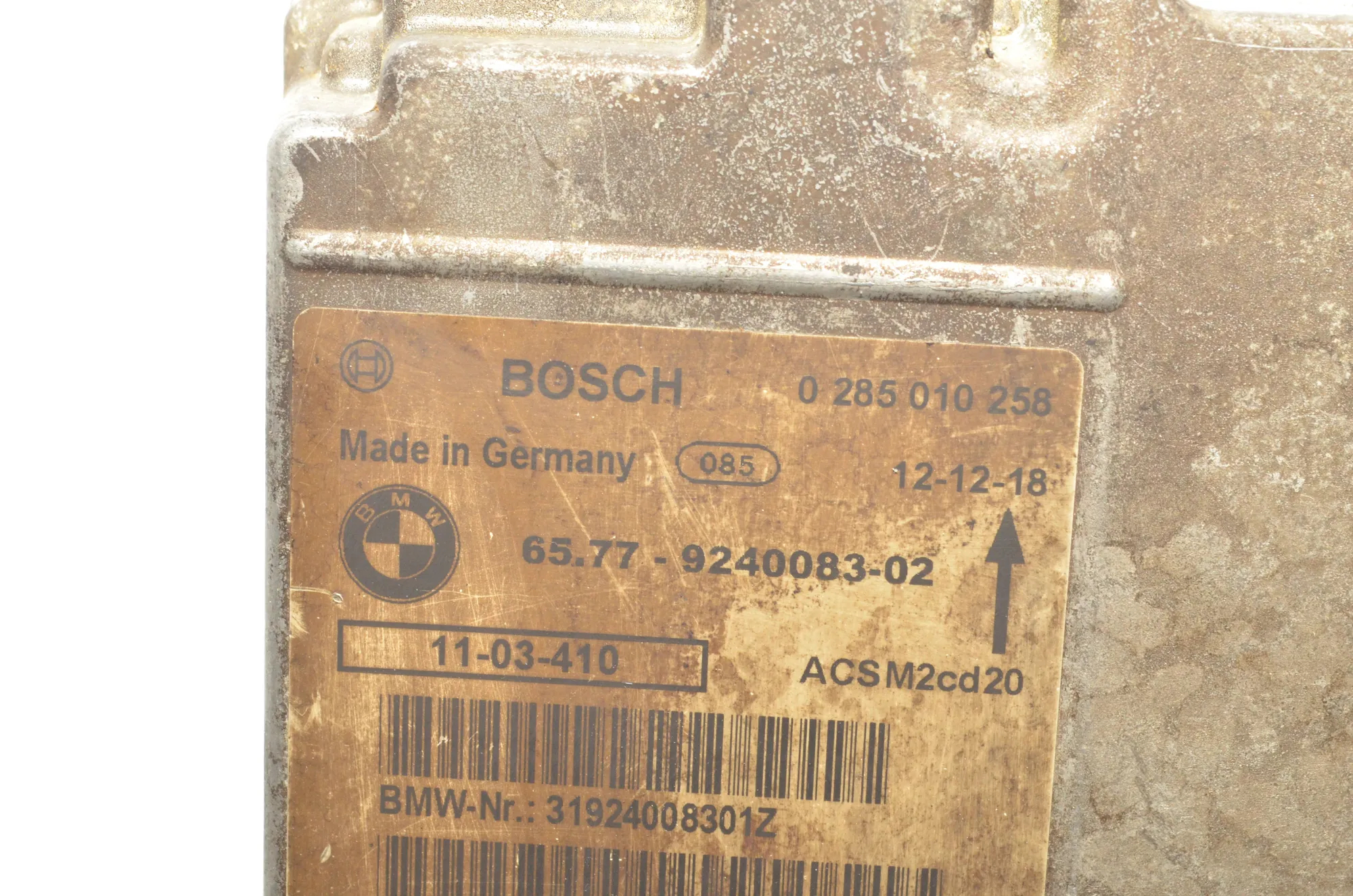 SRS Control Unit – OEM 0285010258 · BMW X5 (E70) M 50 d 2013 – 6