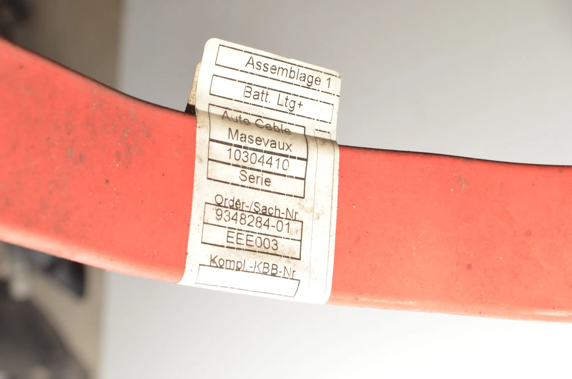 Positive Battery Cable – OEM 9348284 · BMW 5 (F10) M5 2015 – 5