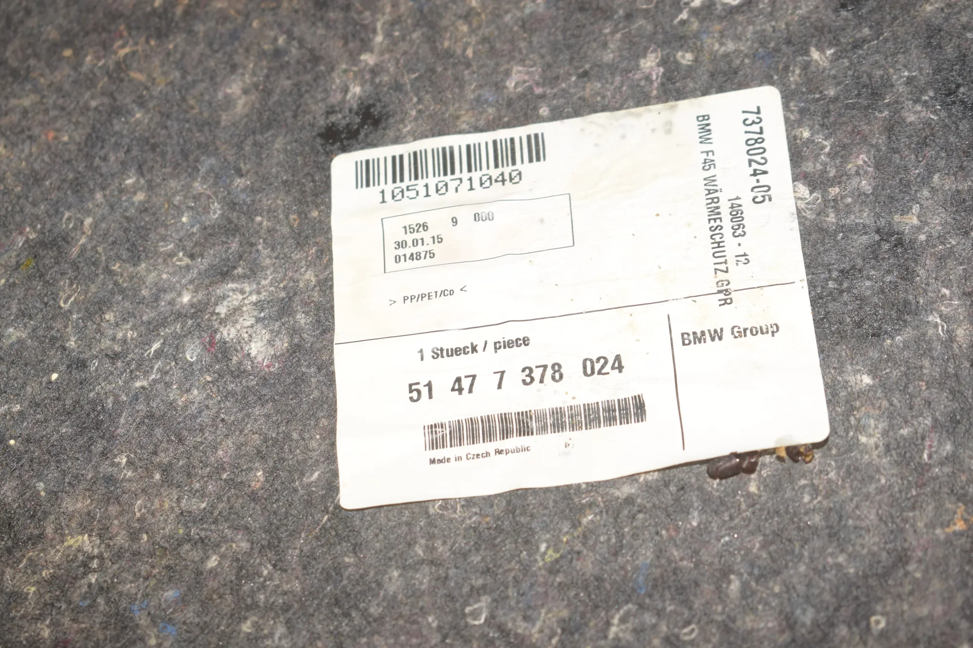 Other Body Parts – OEM 7378024 · BMW 2 Active Tourer (F45) 220 d 2015 – 6