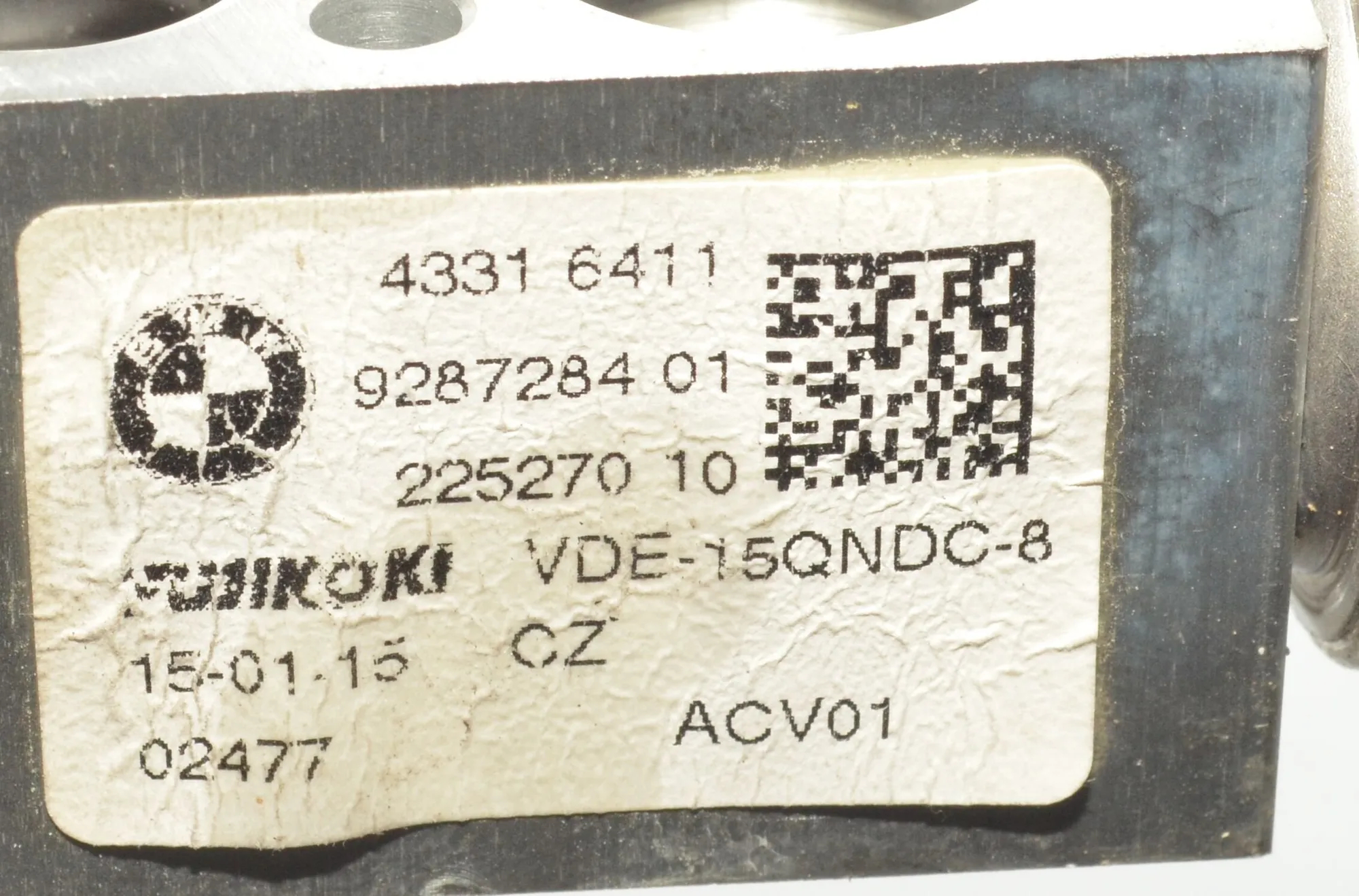 A/C Conditioner Expansion Valve – OEM 9287284 · BMW 2 Active Tourer (F45) 220 d 2015 – 5
