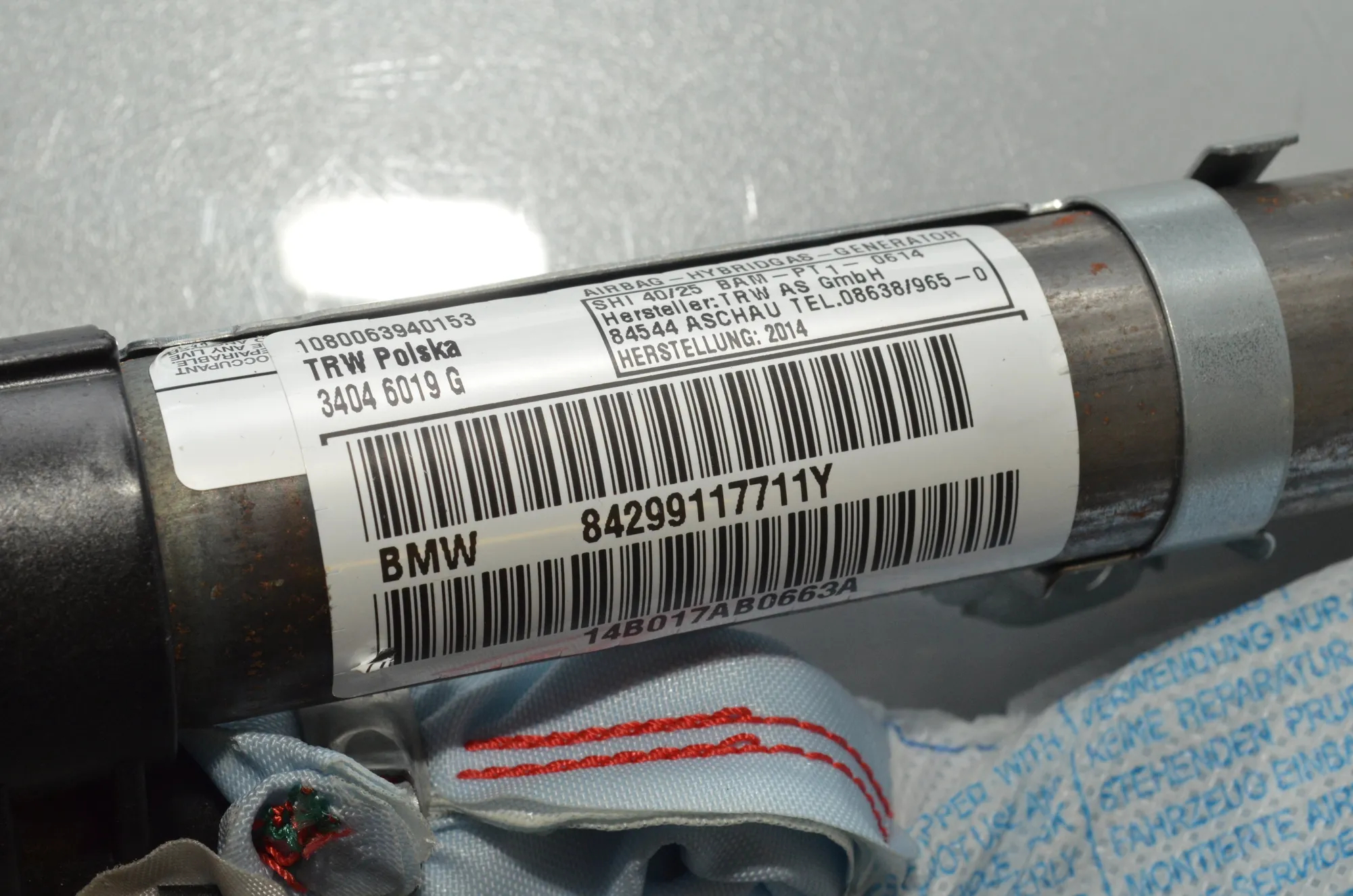 Left Side Roof Safety Curtain SRS – OEM 2991177 · BMW X1 (E84) xDrive 20 i 2014 – 5