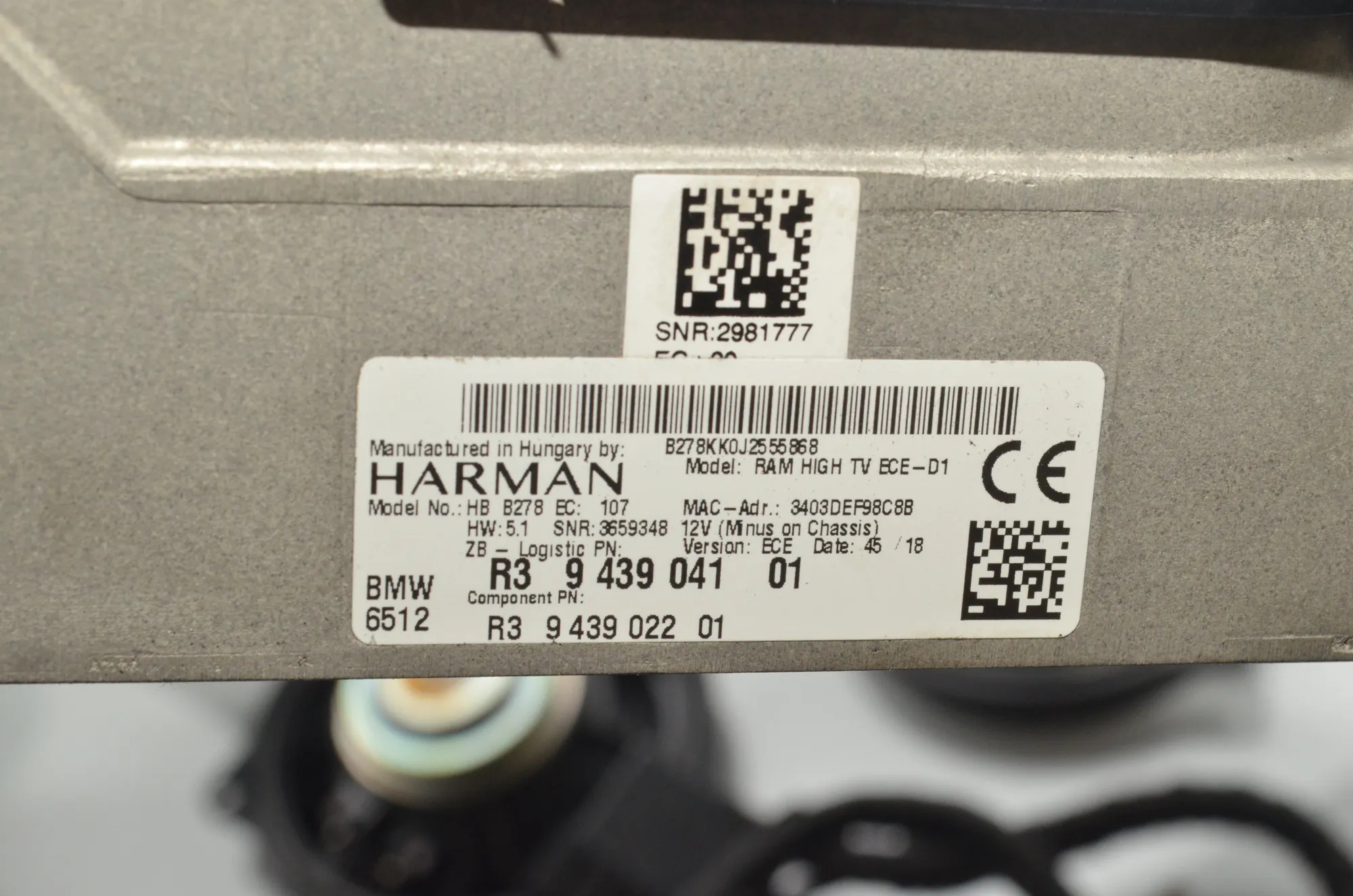 Sound Audio System Set – OEM 2622516 · BMW X7 (G07) (2019 - -) xDrive 30 d 2019 – 17