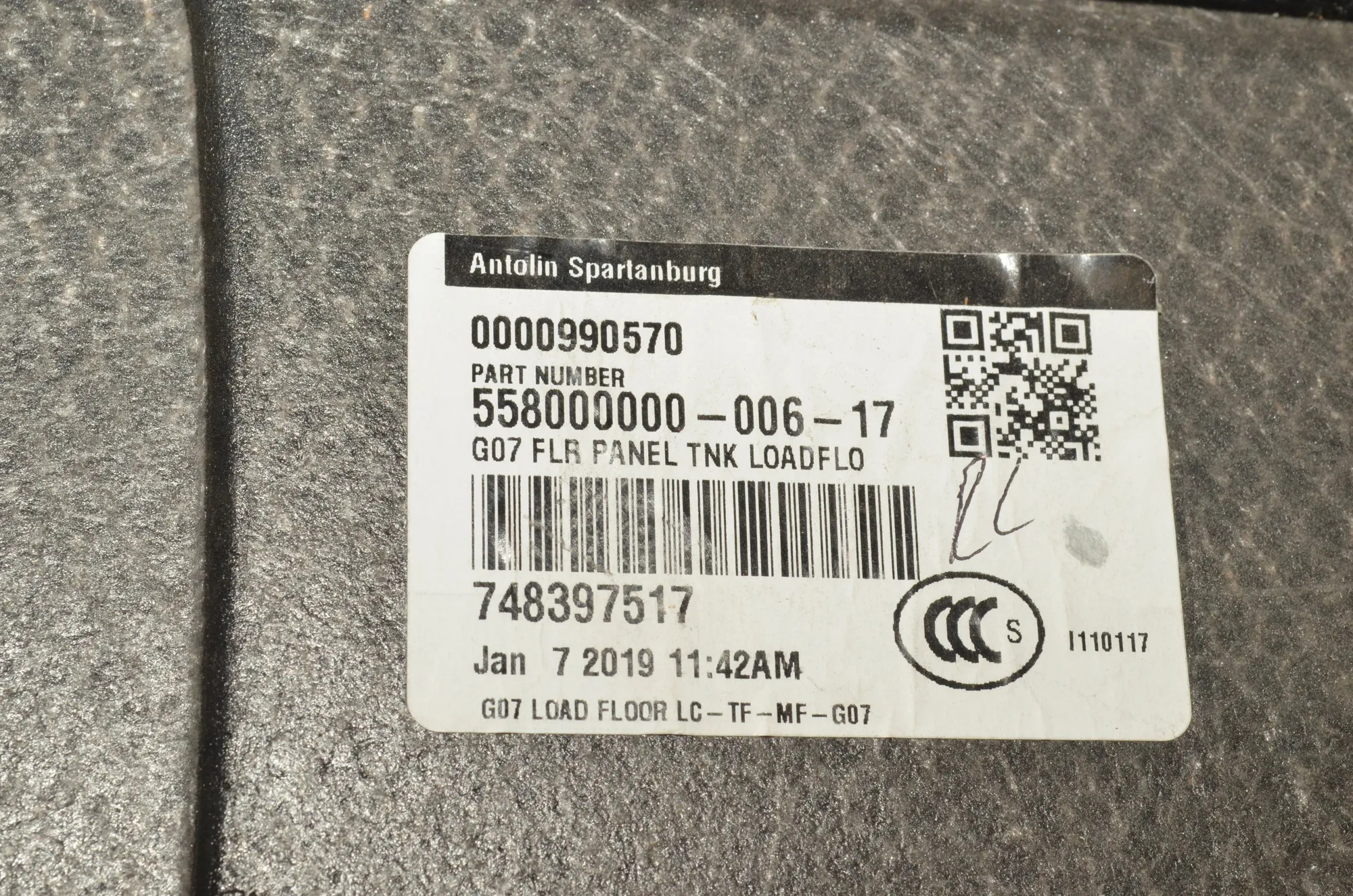 Trunk Boot Carpet – OEM 51477483975 · BMW X7 (G07) (2019 - -) xDrive 30 d 2019 – 5