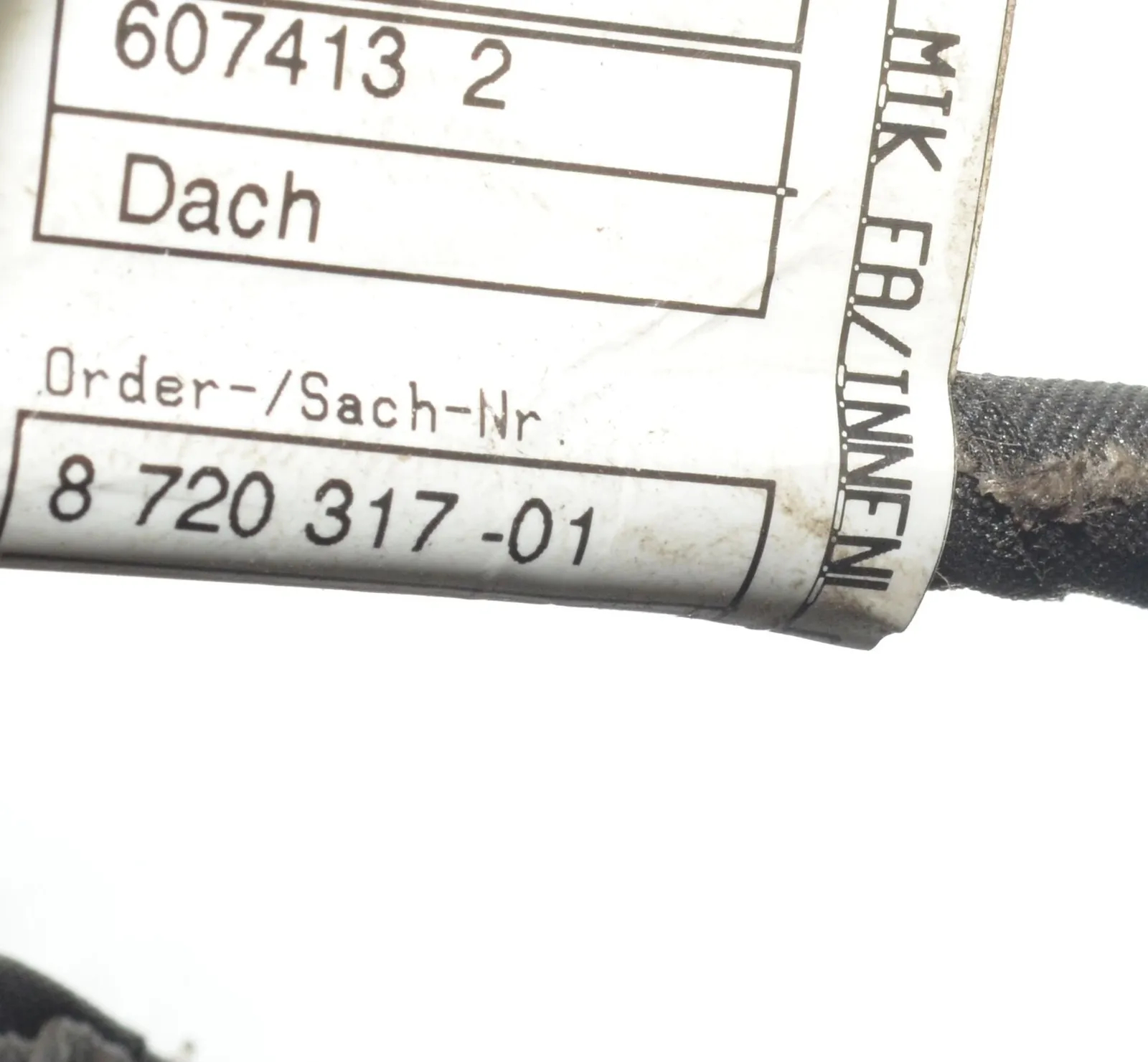 Cable Harness – OEM 8720293 · BMW X3 (G01, F97) BMW X3 (G01, F97) xDrive 20 d 2019 – 8