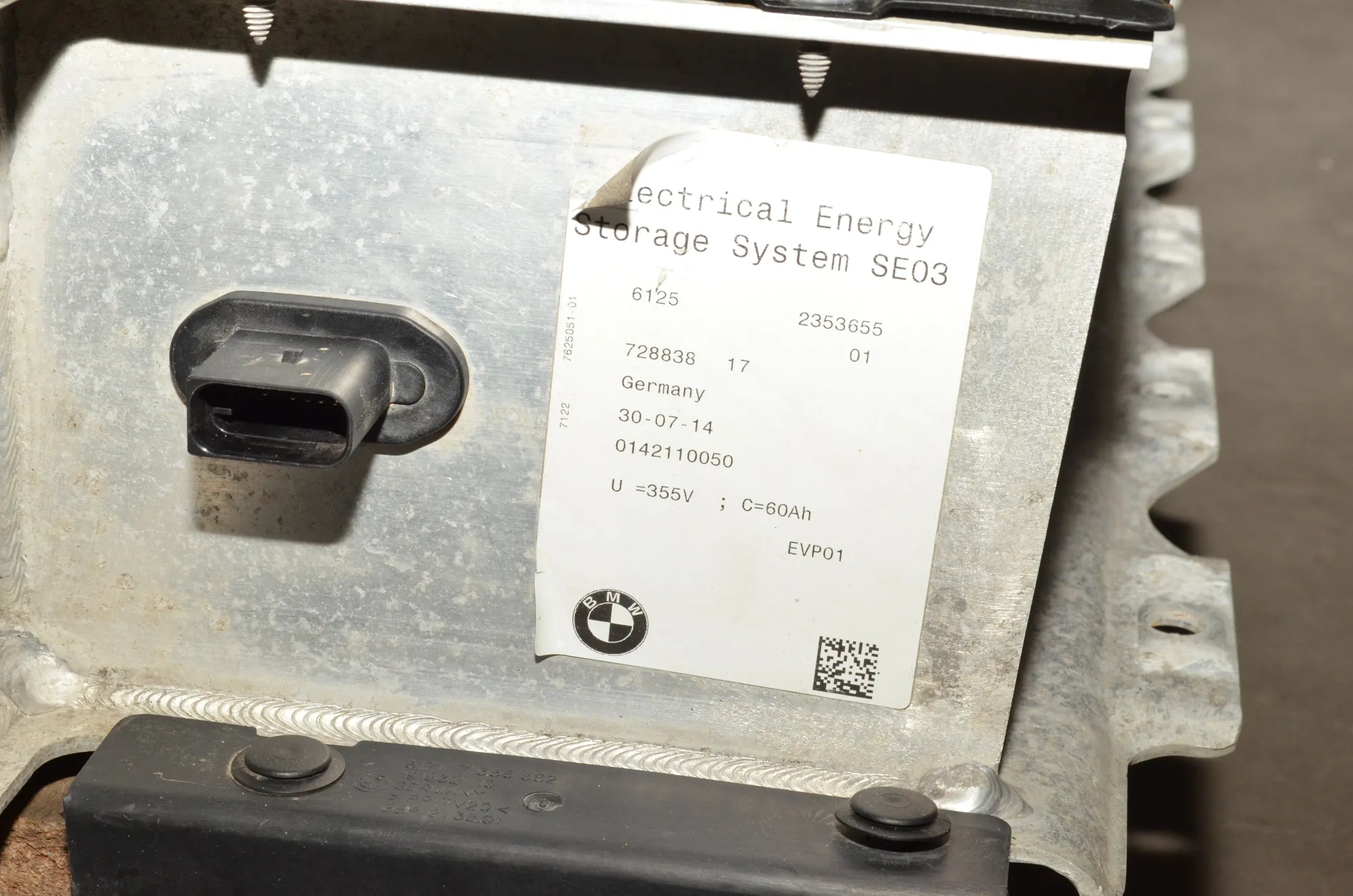 Battery – OEM 7625062 · BMW i3 (I01) Hybrid 2016 – 7