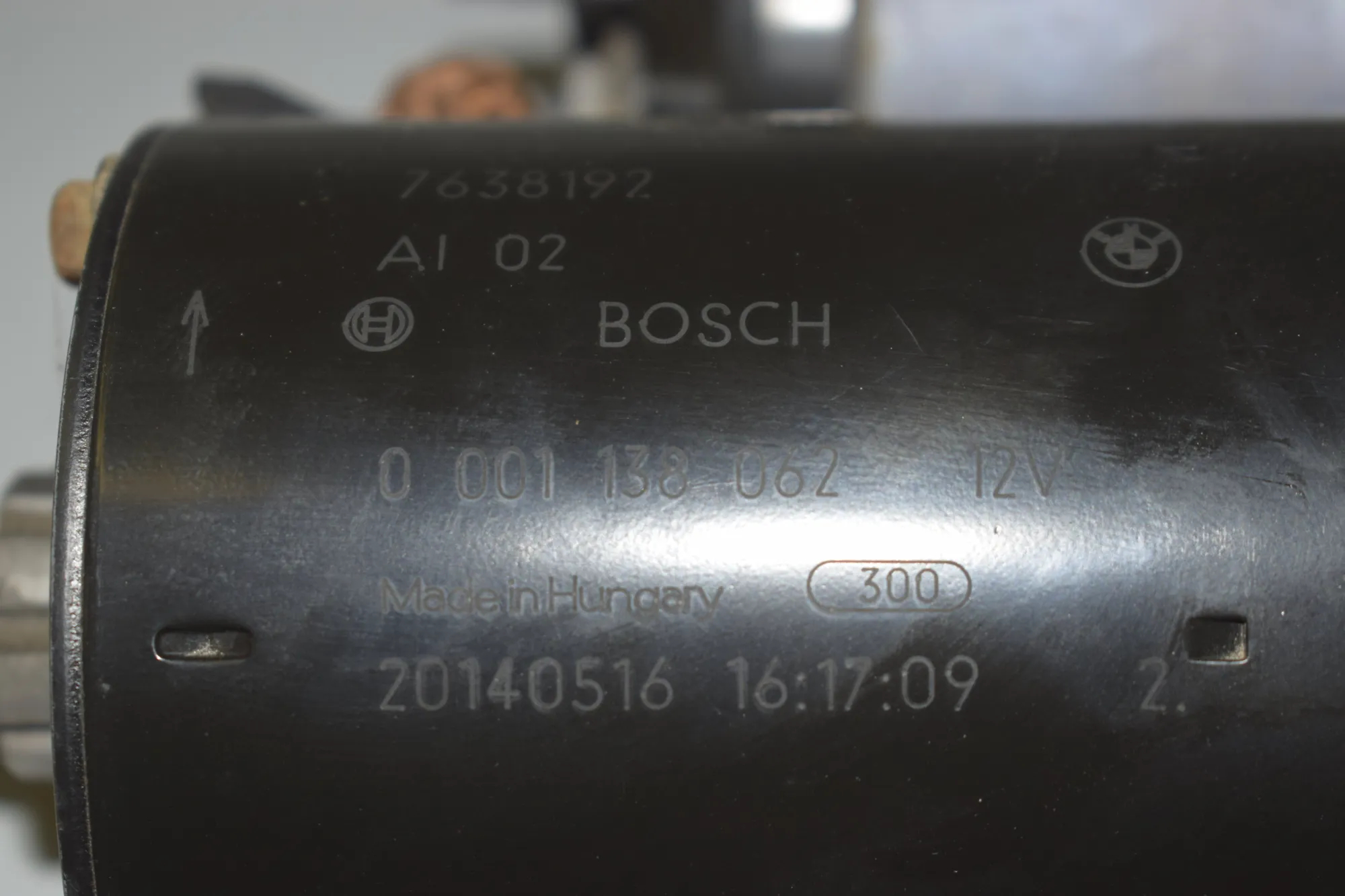 Starter Motor – OEM 7638192 · BMW 3 (F30, F80) 320 i Efficient Dynamics 2014 – 6